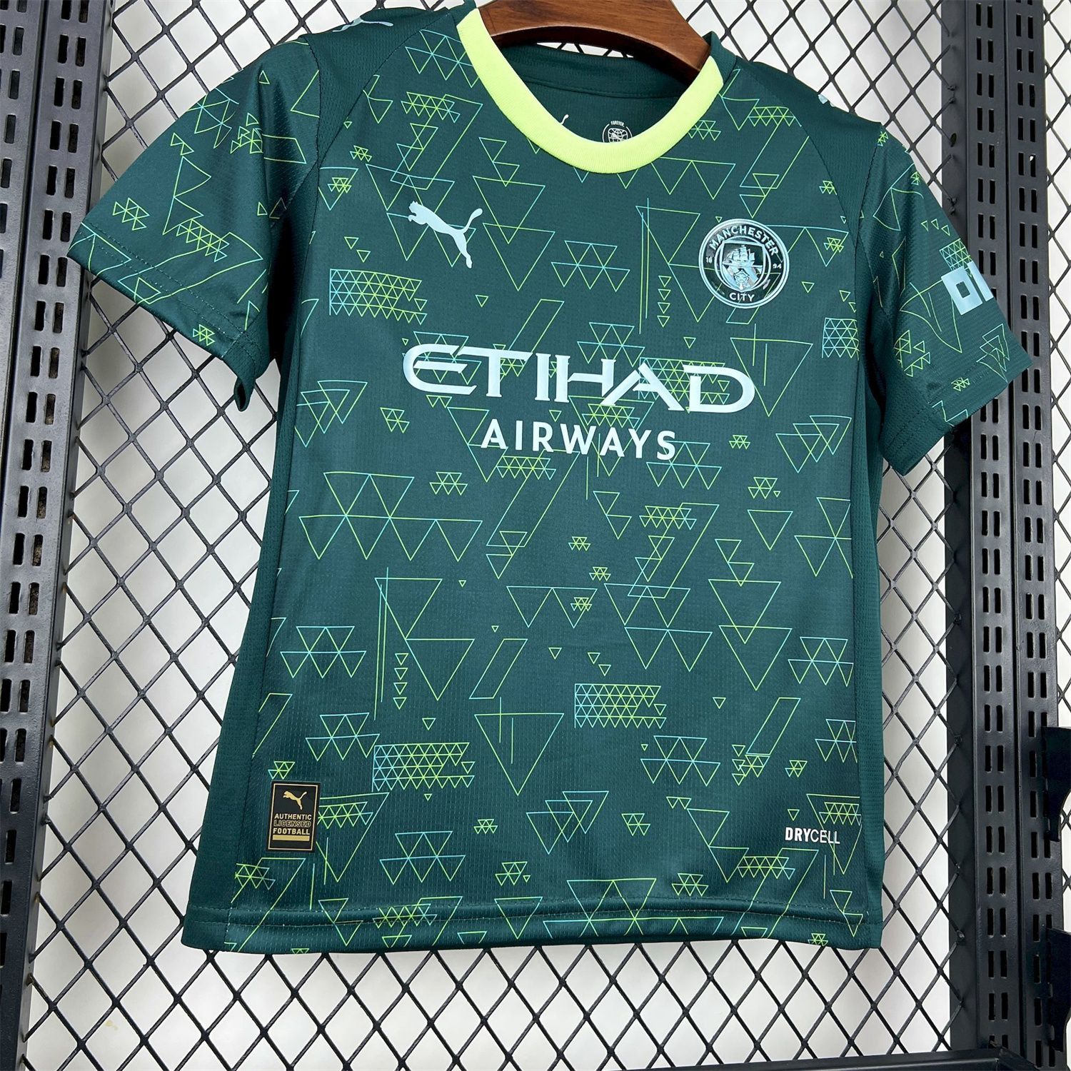 AlphaJersey-Manchester City 25-26 Fourth Green Kids Kit
