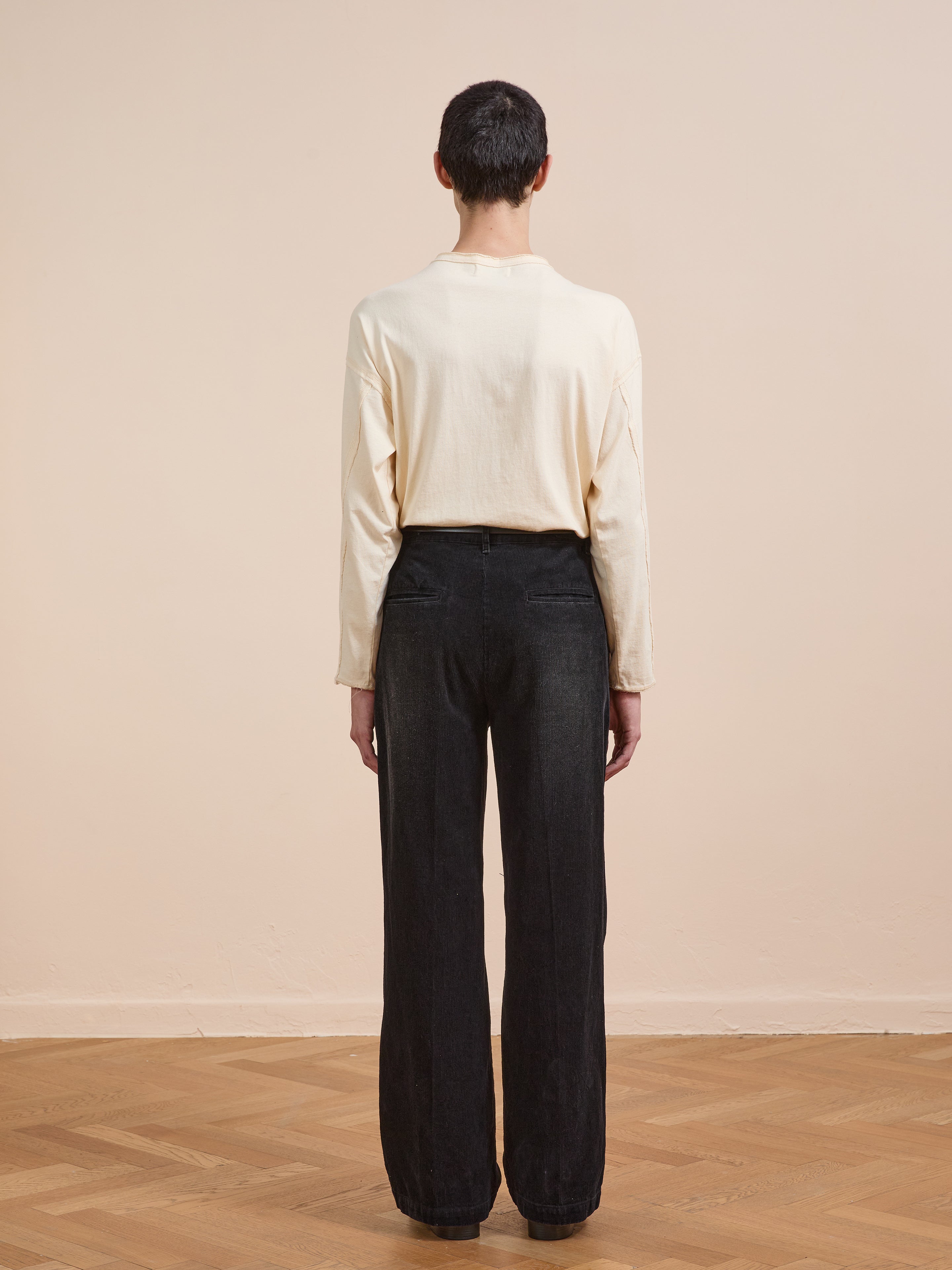 Faded Pleated Corduroy Pants | Modern Menswear by yycbvcnbmmnbm