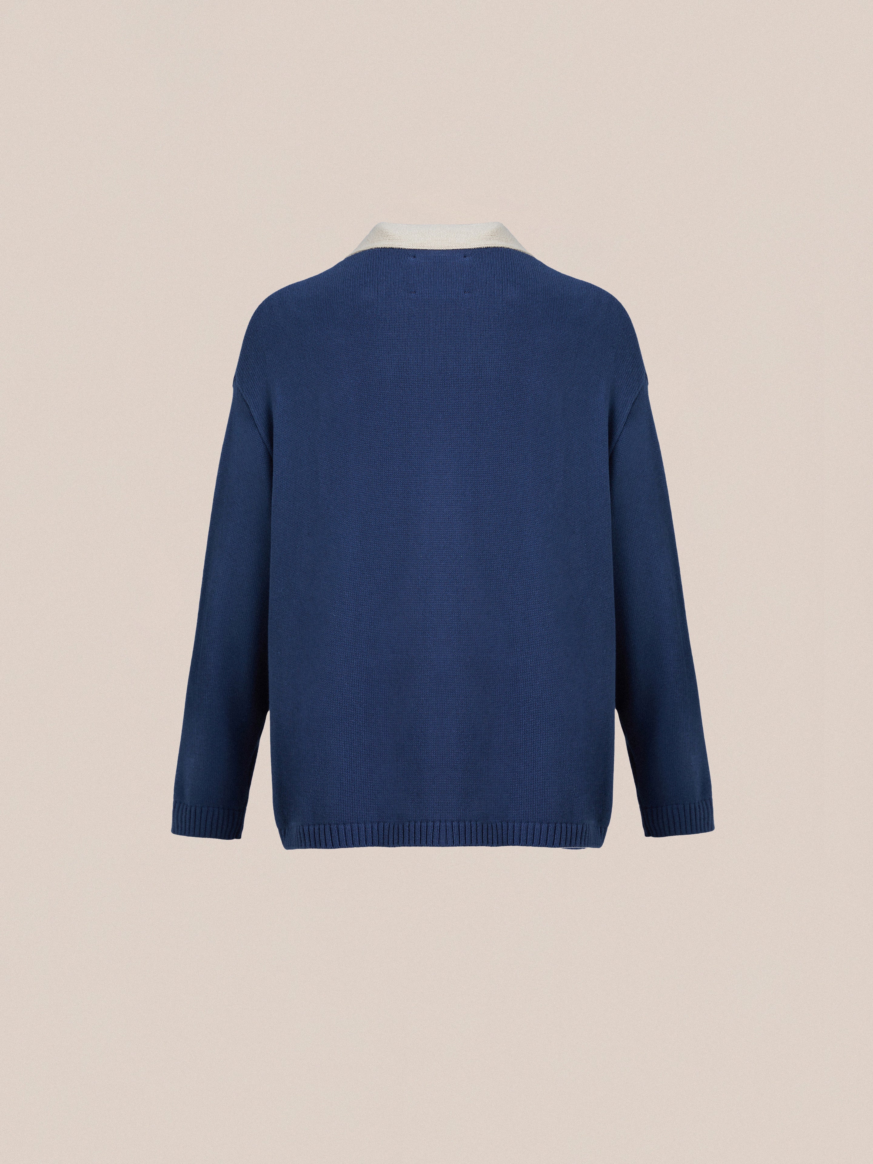Laleh Varsity Contrast Cardigan | Modern Menswear by yycbvcnbmmnbm
