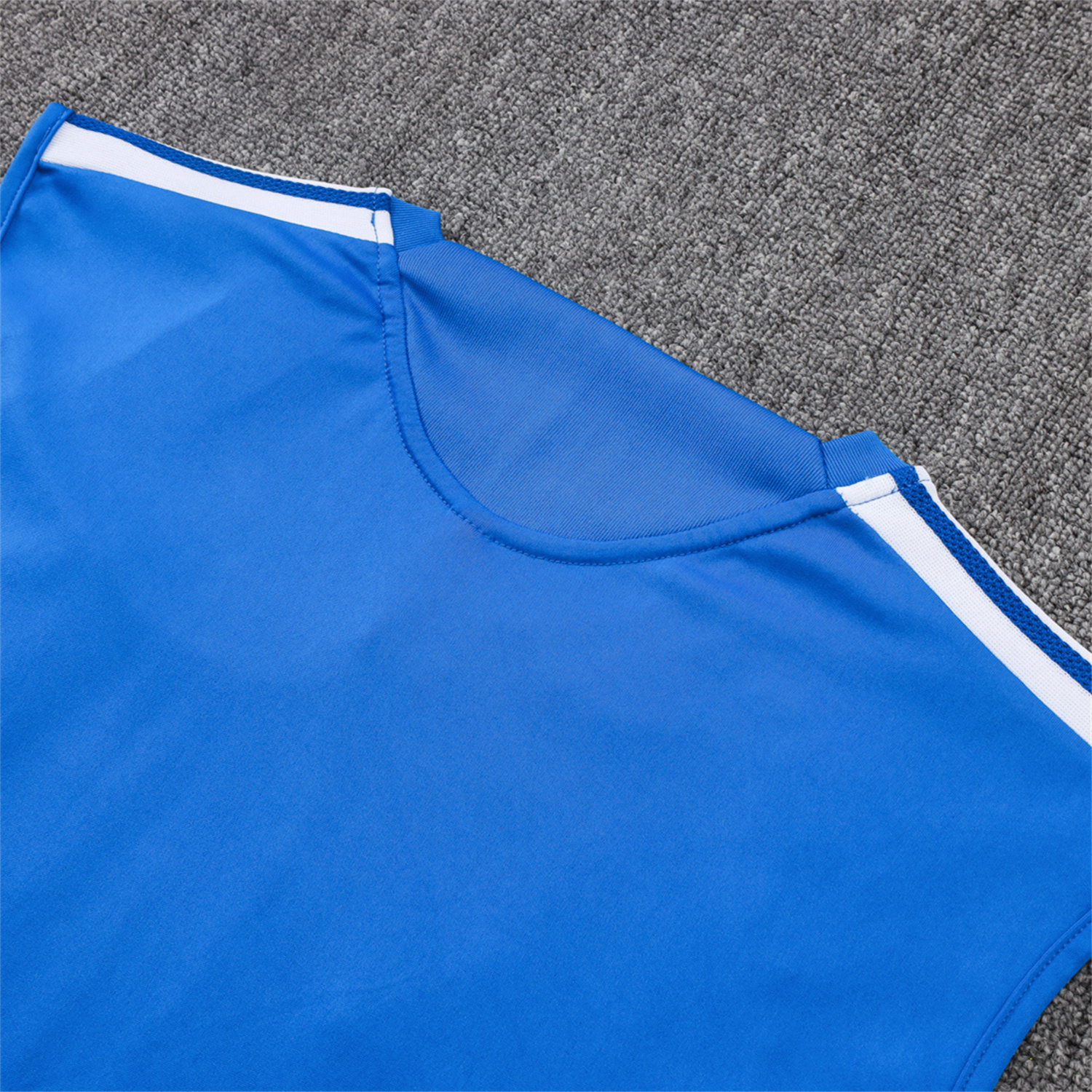 AlphaJersey-Cruzeiro 25-26 Vest Training Set - Ocean Blue Vest and Dark Blue Shorts