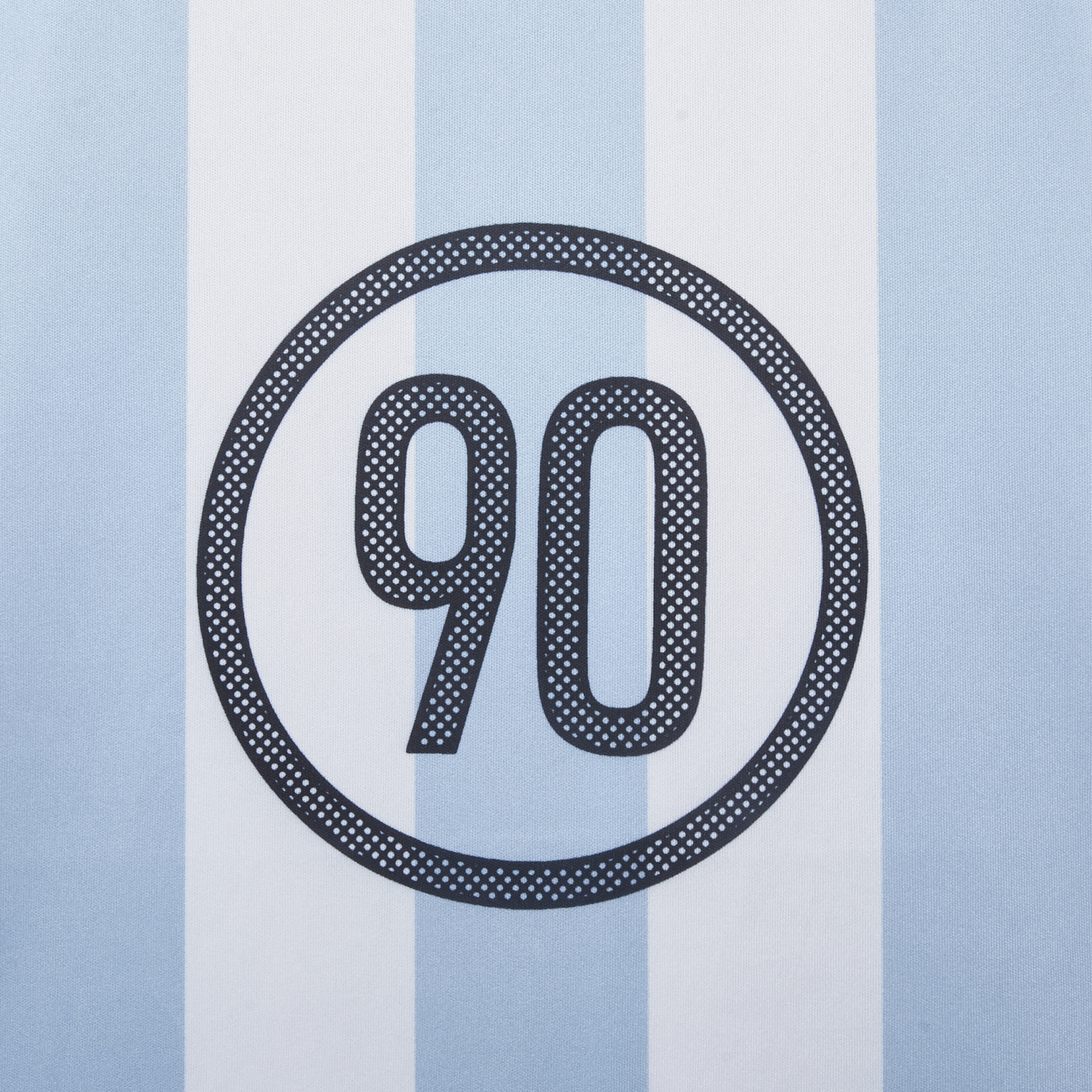 AlphaJersey-Argentina 25-26 Retro Style Total 90 Blue White Jersey - Fans Version