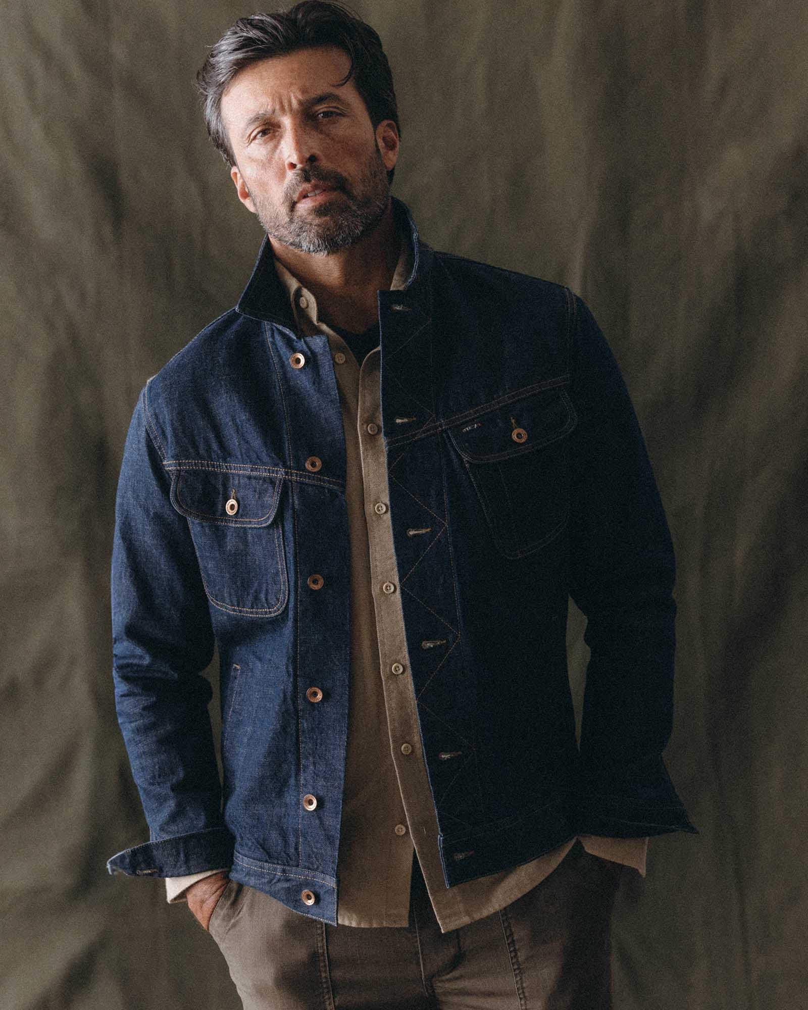 The Long Haul Jacket in Rinsed Organic Selvedge | Modern Menswear by yycbvcnbmmnbm