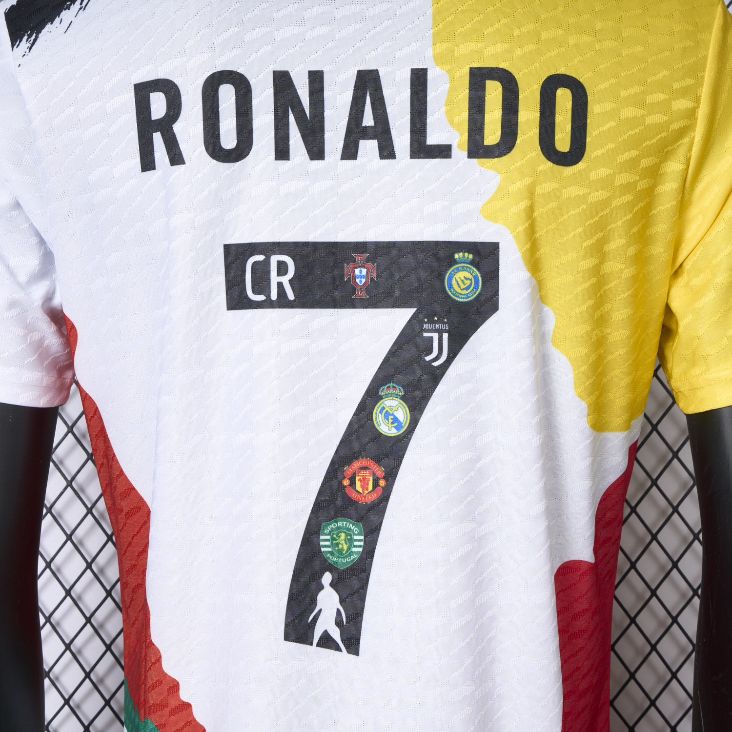 AlphaJersey-Cristiano Ronaldo Career Commemorative Jersey Real Madrid Manchester United Juventus Portugal Al Nassr Sporting CP - Player Version