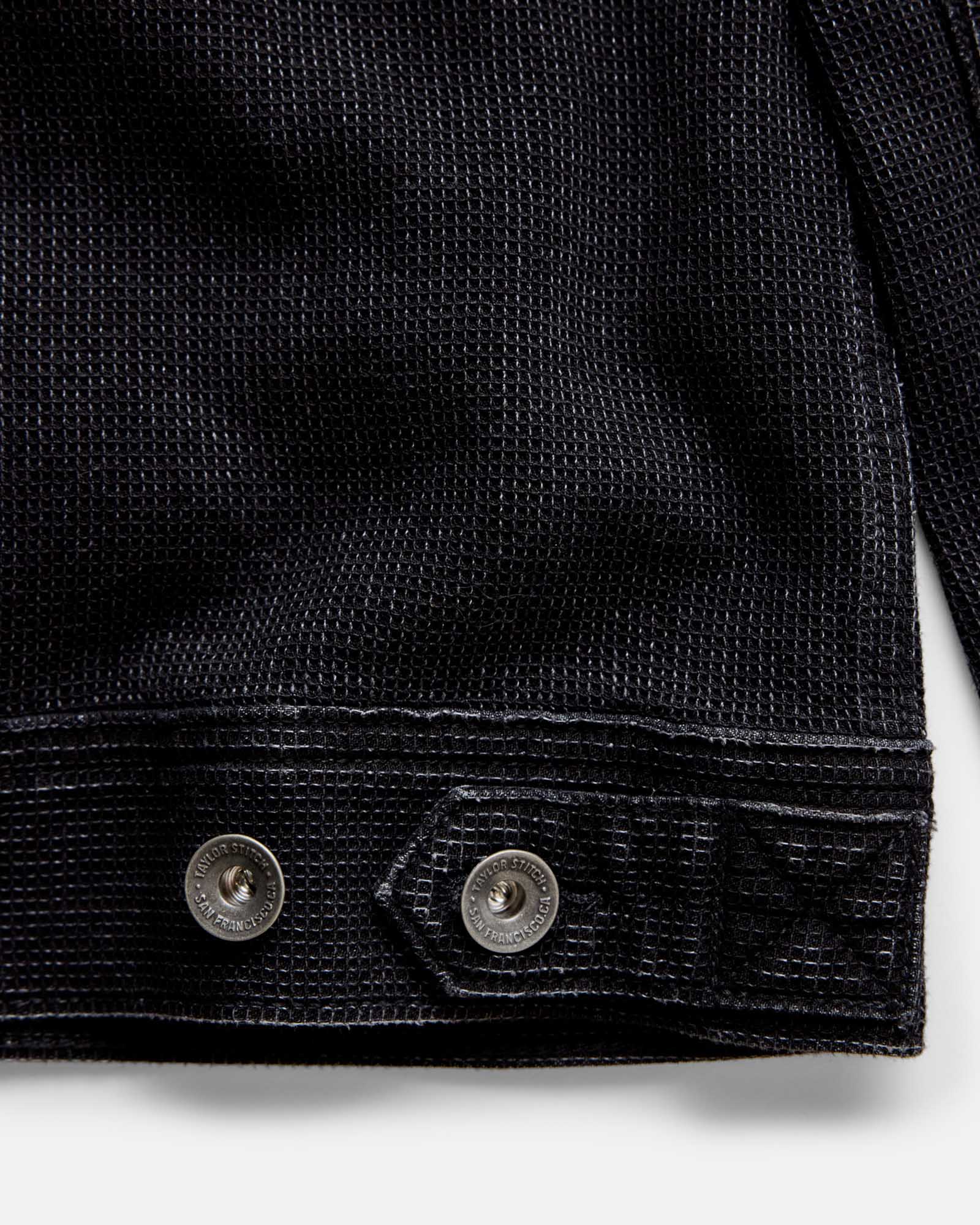 The Long Haul Jacket in Black Indigo Waffle | Modern Menswear by yycbvcnbmmnbm