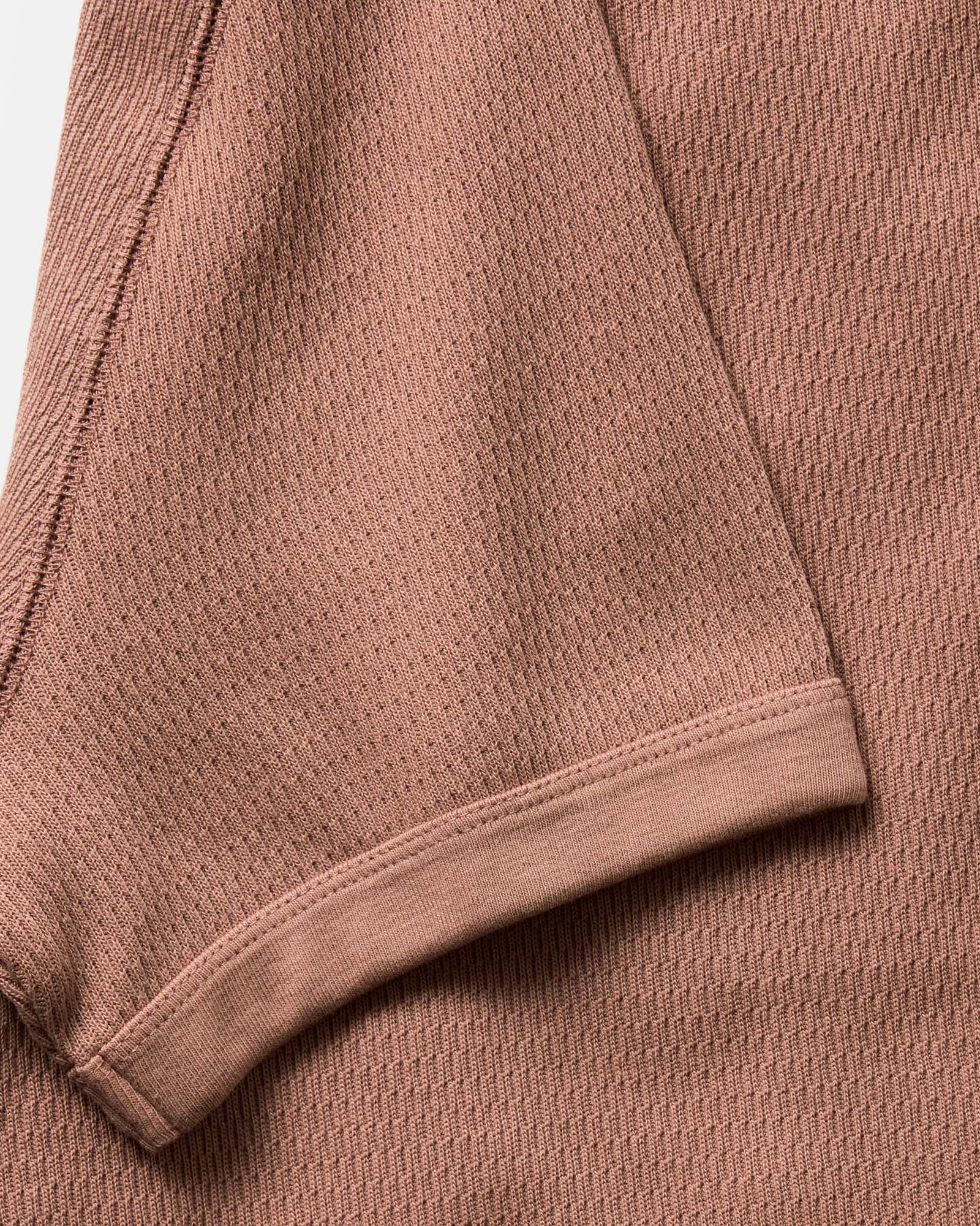 The Organic Cotton Short Sleeve Crew in Faded Brick Waffle | Modern Menswear by yycbvcnbmmnbm