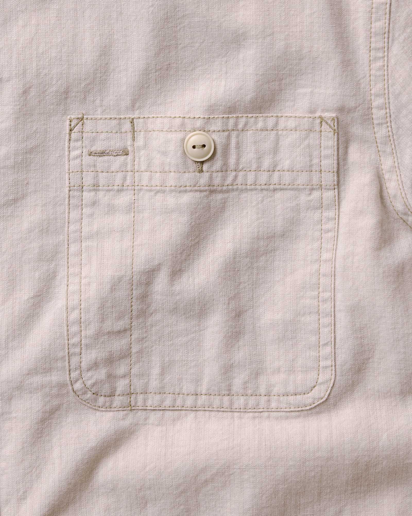 The Foundry Shirt in Natural Chambray | Modern Menswear by yycbvcnbmmnbm