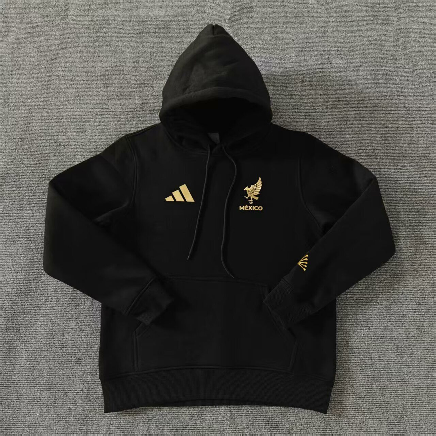 AlphaJersey-Mexico 2025 Gold Cup Black Special Edition Unisex Pullover Hoodie