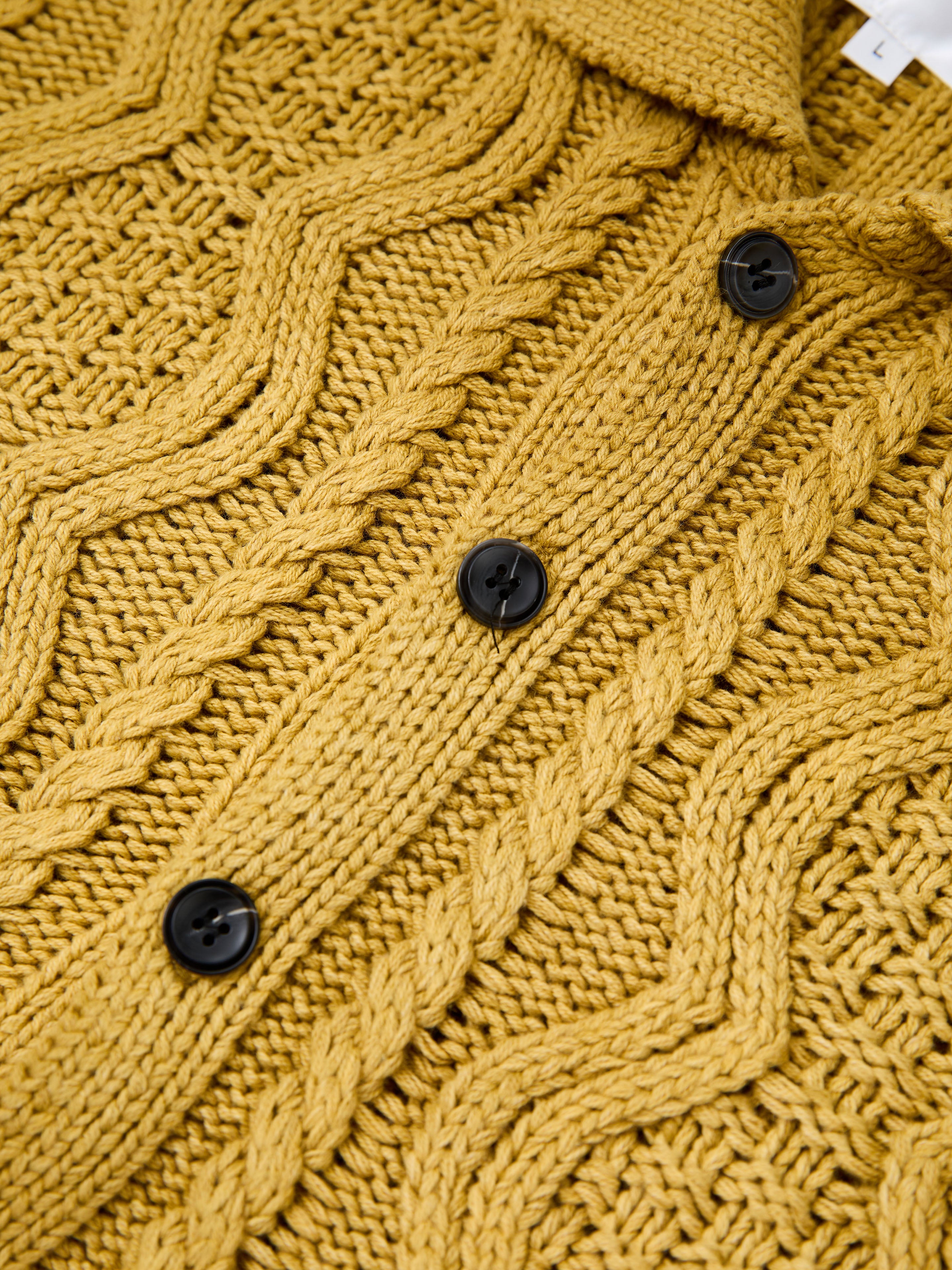 Cable Knit Buttoned Cardigan | Modern Menswear by yycbvcnbmmnbm