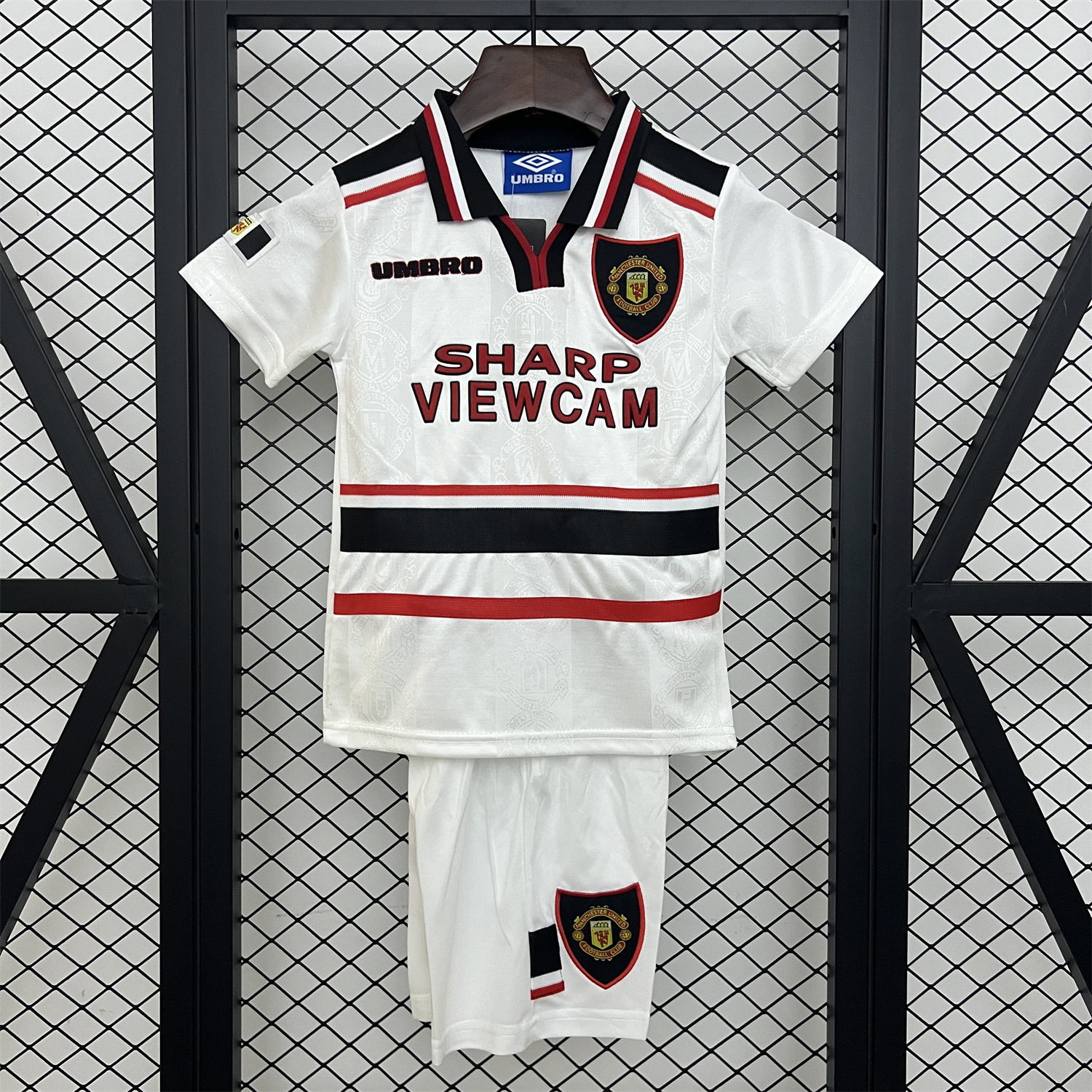 AlphaJersey-Retro Manchester United 1997-98 Away Kids Kit