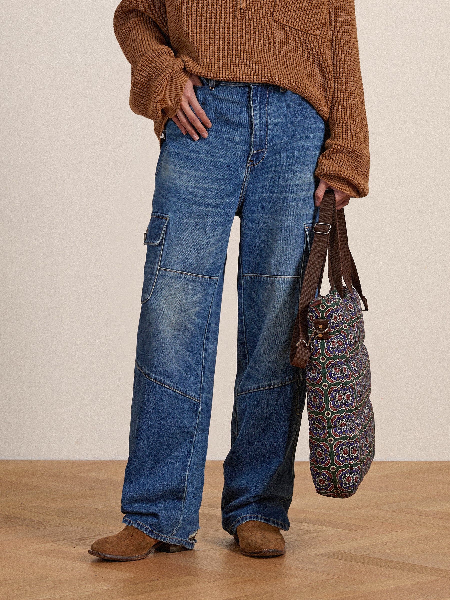 Siwa Cargo Paneled Jeans | Modern Menswear by yycbvcnbmmnbm