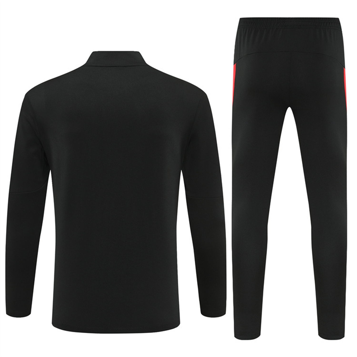 AlphaJersey-Portugal 25-26 Kids Long Sleeve Training Set - Black Top & Black Pants
