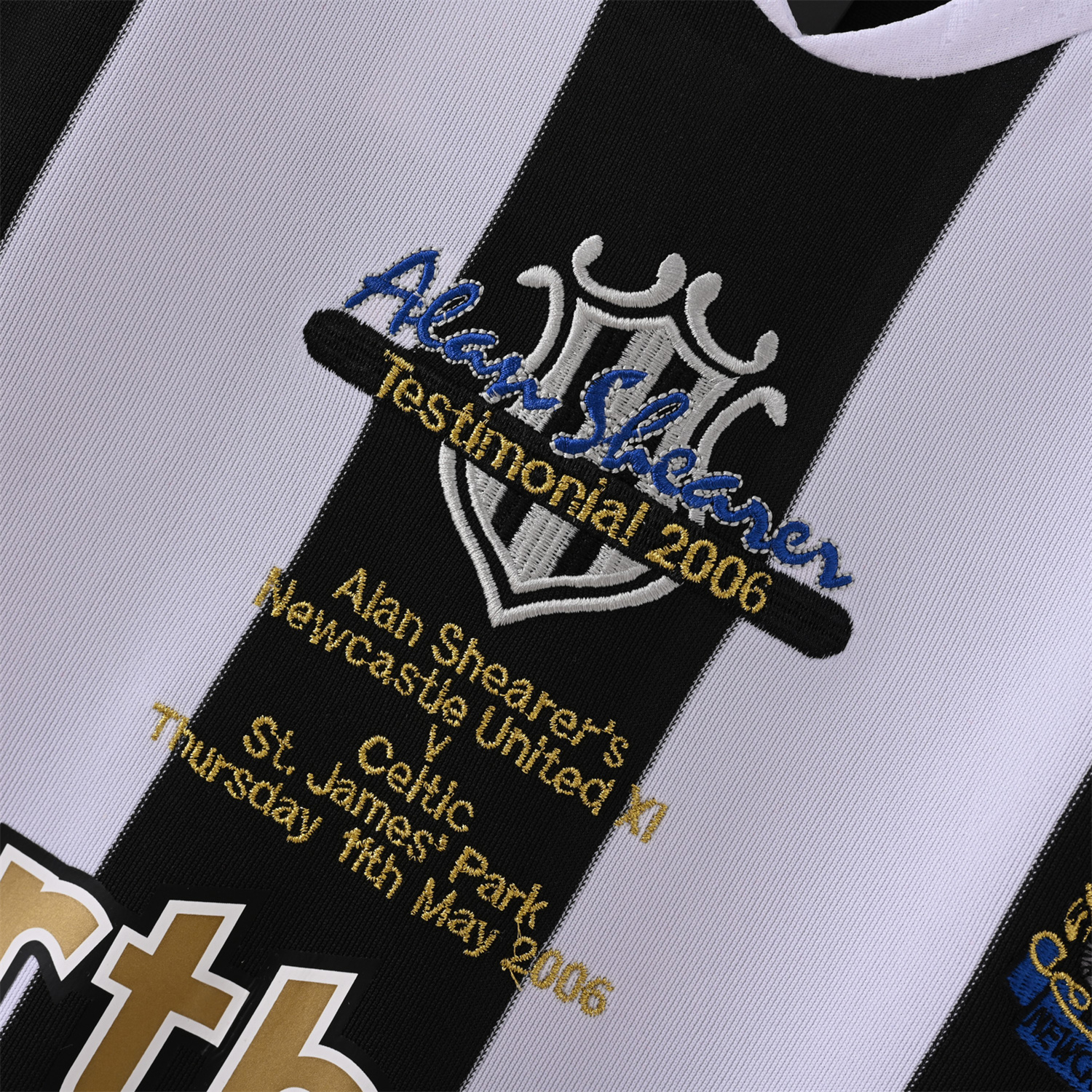 AlphaJersey-Retro Newcastle United 2006 Alan Shearer Testimonial Home Jersey