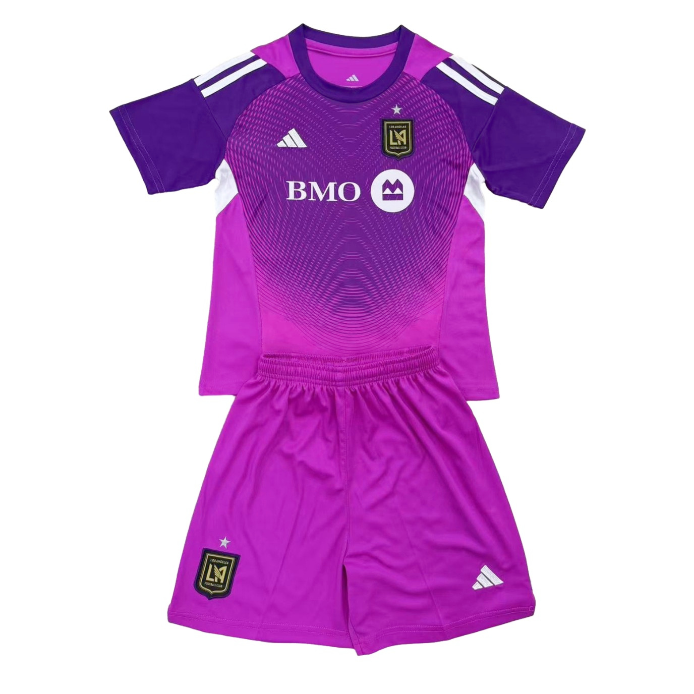 AJ-AlphaJersey-Los Angeles FC 2025 Purple Goalkeeper Kids Kit
