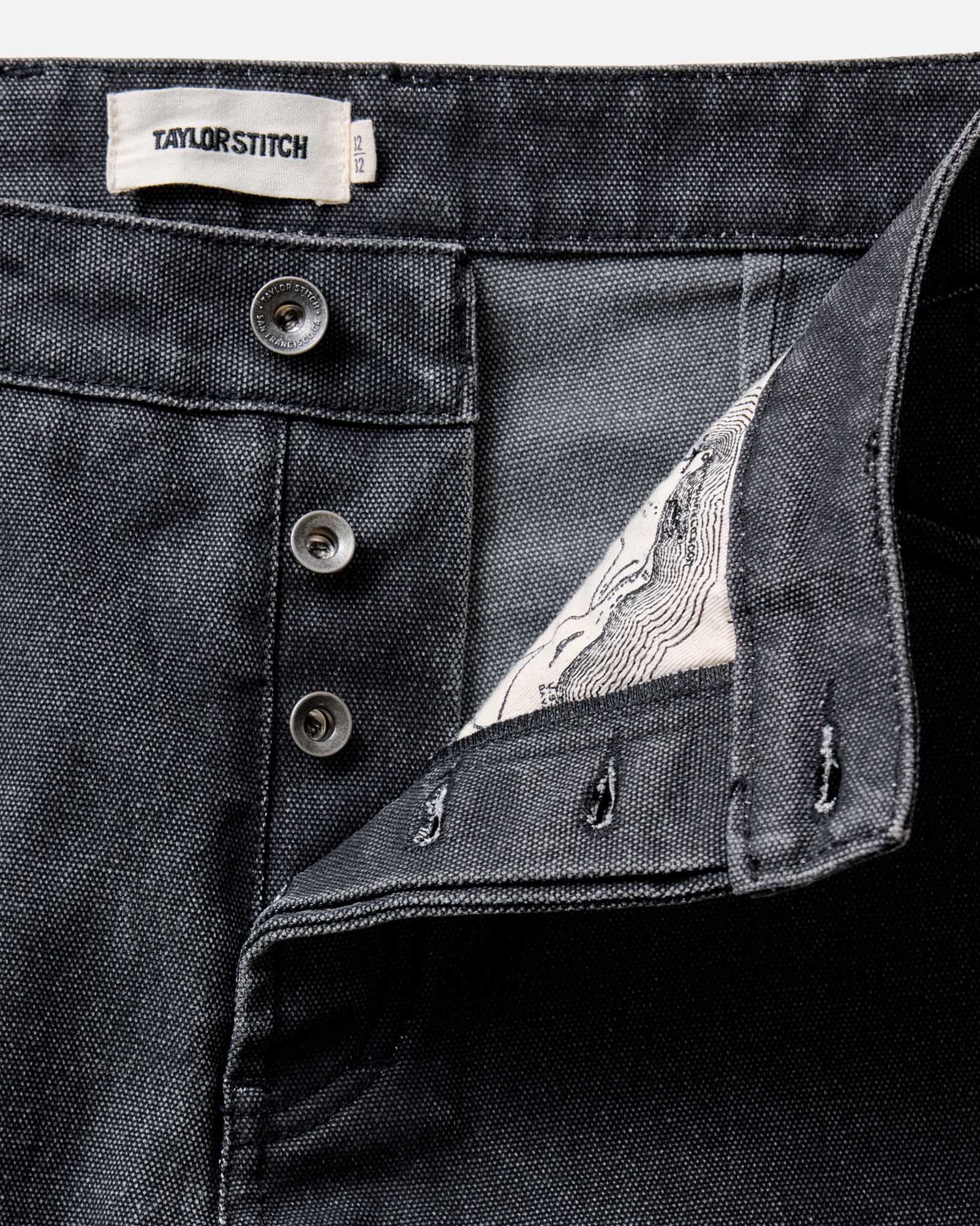 The Camp Pant in Coal Chipped Canvas | Modern Menswear by yycbvcnbmmnbm