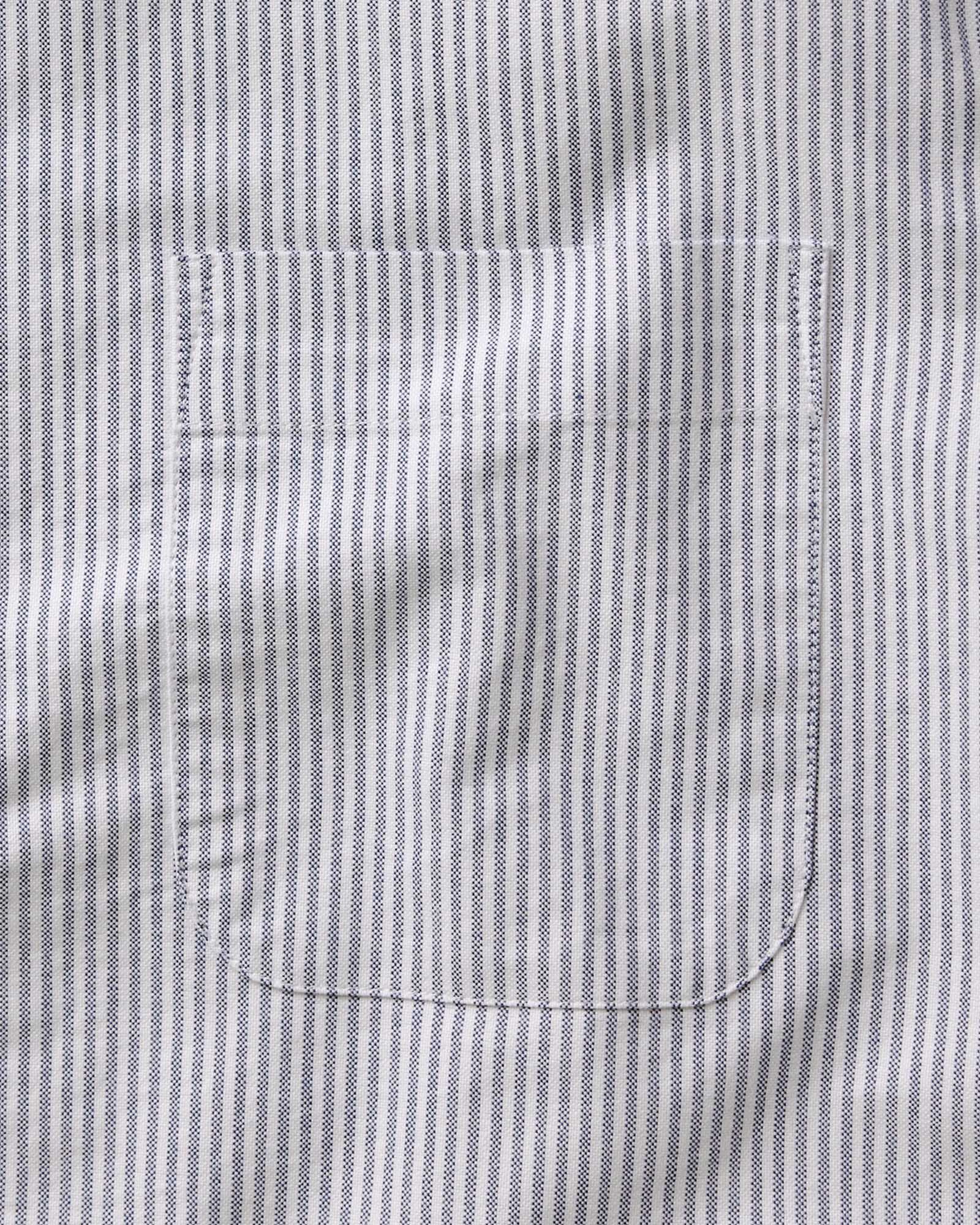 The Jack in Navy University Stripe Everyday Oxford | Modern Menswear by yycbvcnbmmnbm