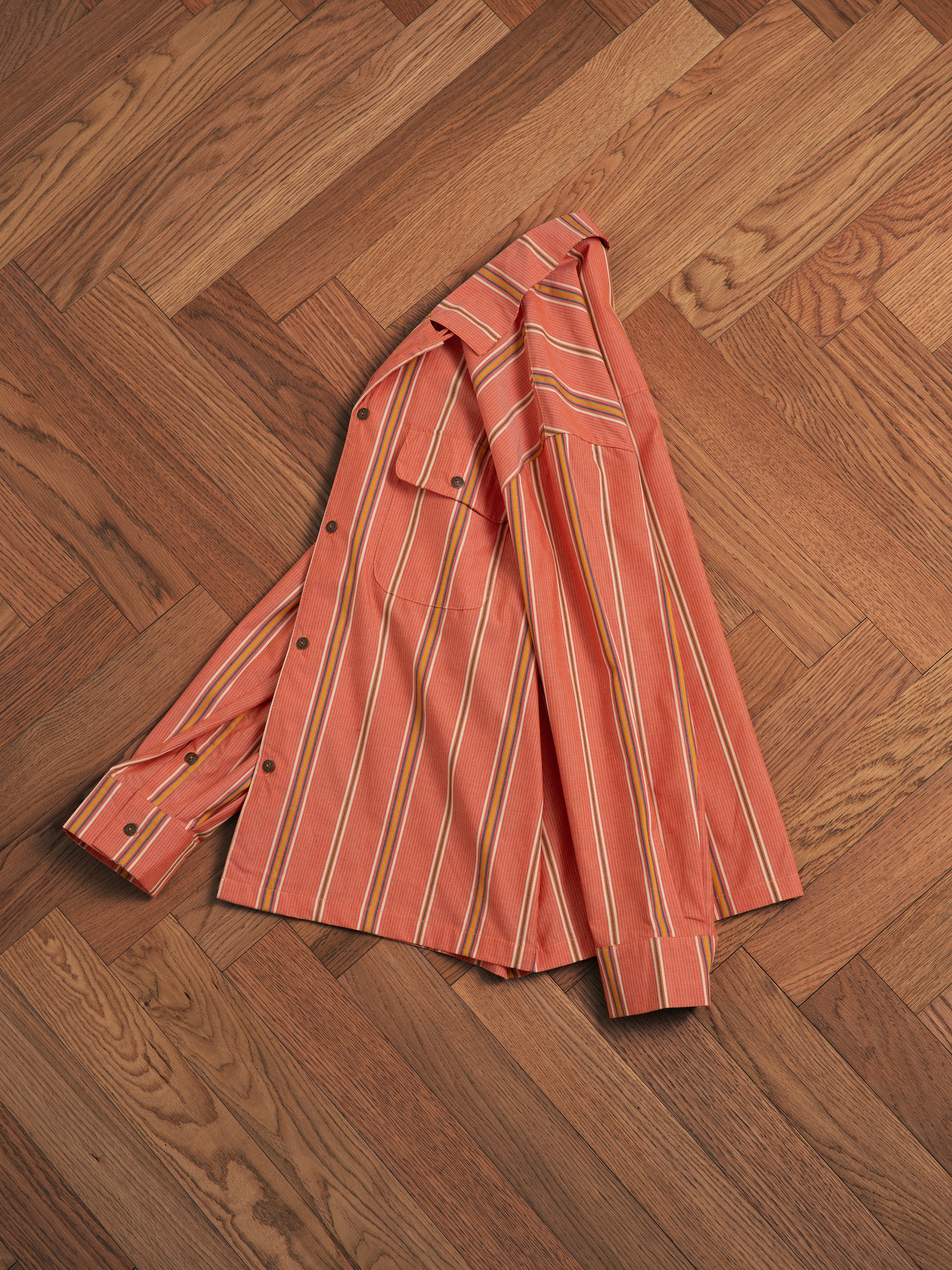 Stripe Citrus LS Camp Shirt | Modern Menswear by yycbvcnbmmnbm