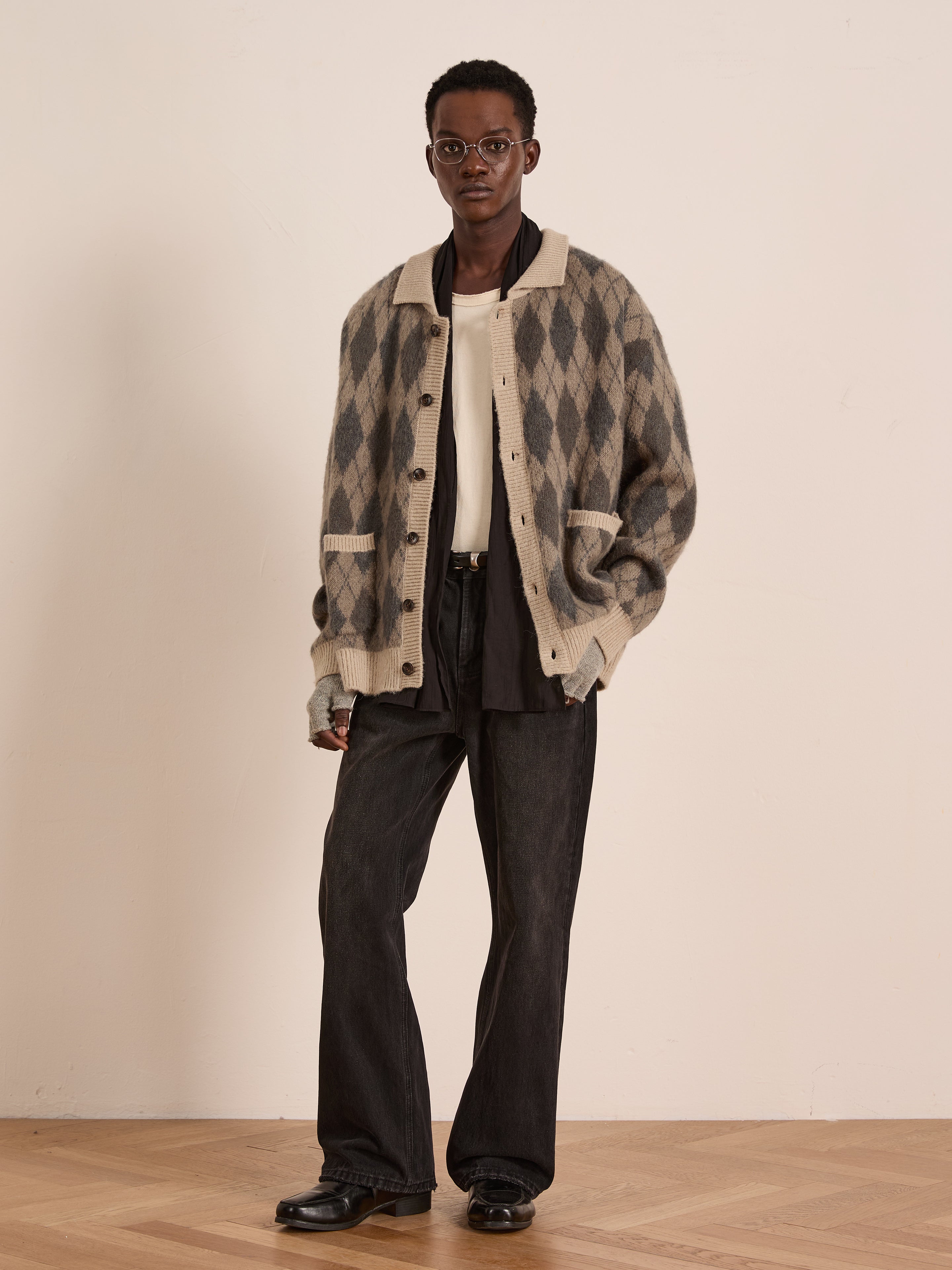 Argyle Cardigan | Modern Menswear by yycbvcnbmmnbm