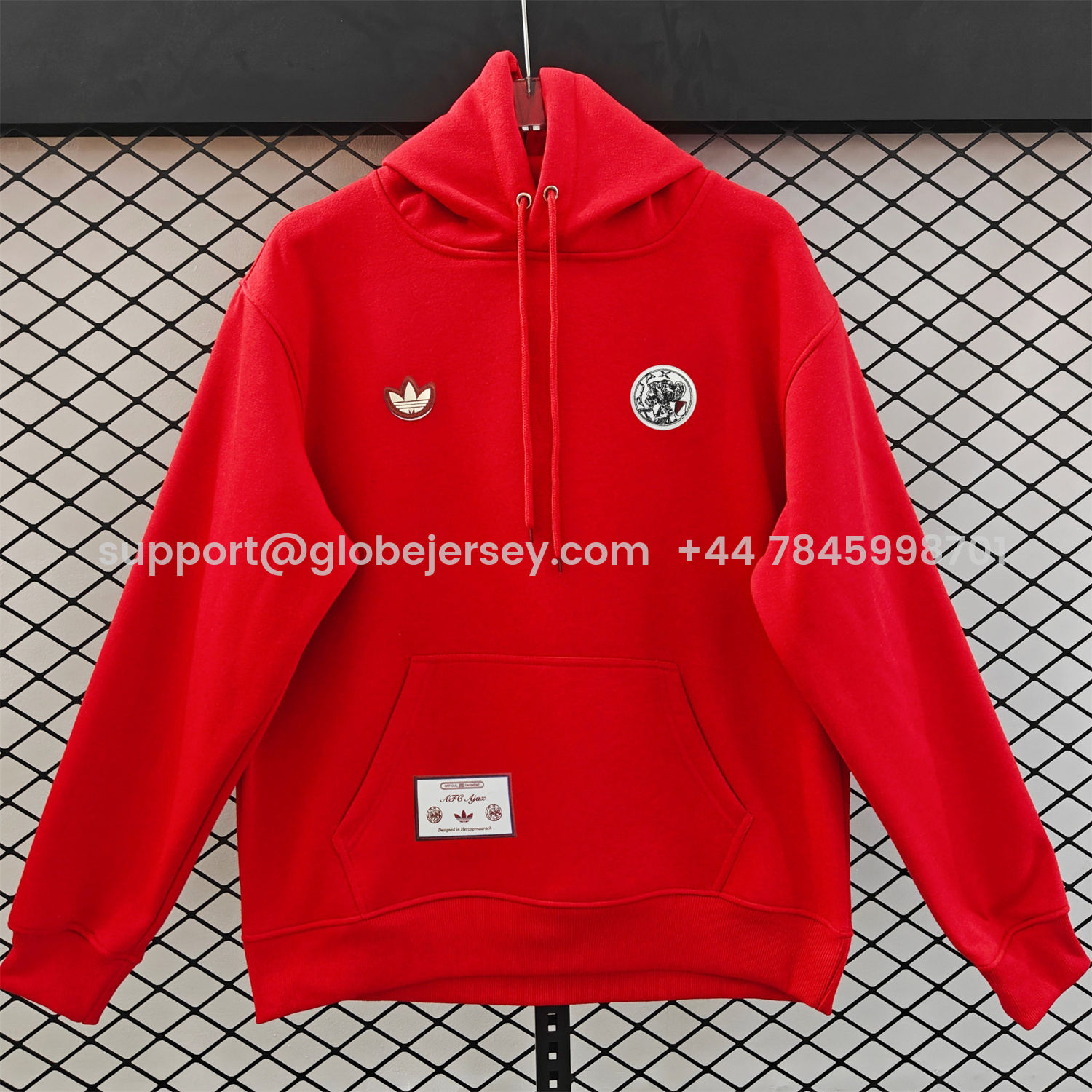 AlphaJersey-Ajax 25-26 Originals Terrace Icon Unisex Pullover Hoodie