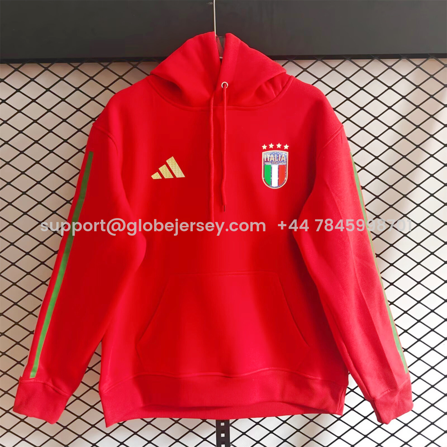 AlphaJersey-Italy 2026 Home Unisex Pullover Hoodie
