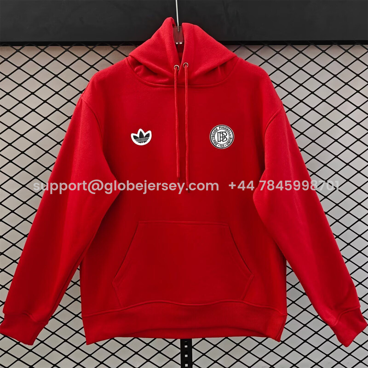 AlphaJersey-Germany 2026 Terrace Icon DFB Unisex Pullover Hoodie