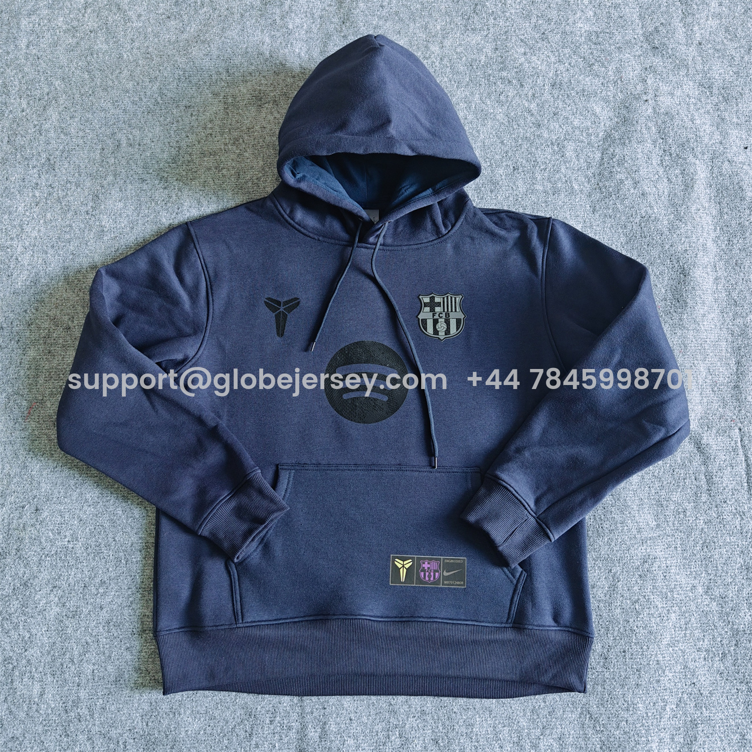 AlphaJersey-Barcelona 25-26 KB Logo Unisex Pullover Hoodie