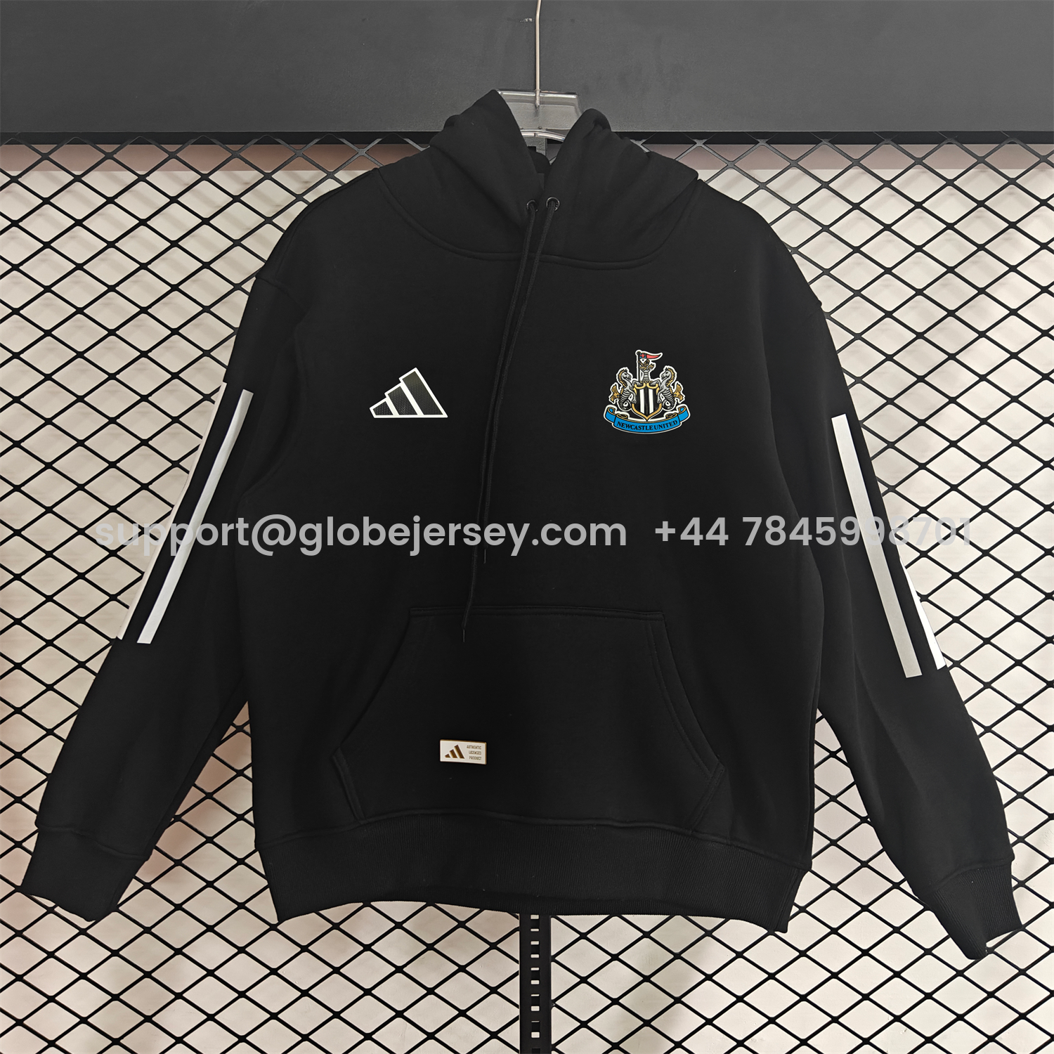 AlphaJersey-Newcastle United 25-26 Home Unisex Pullover Hoodie