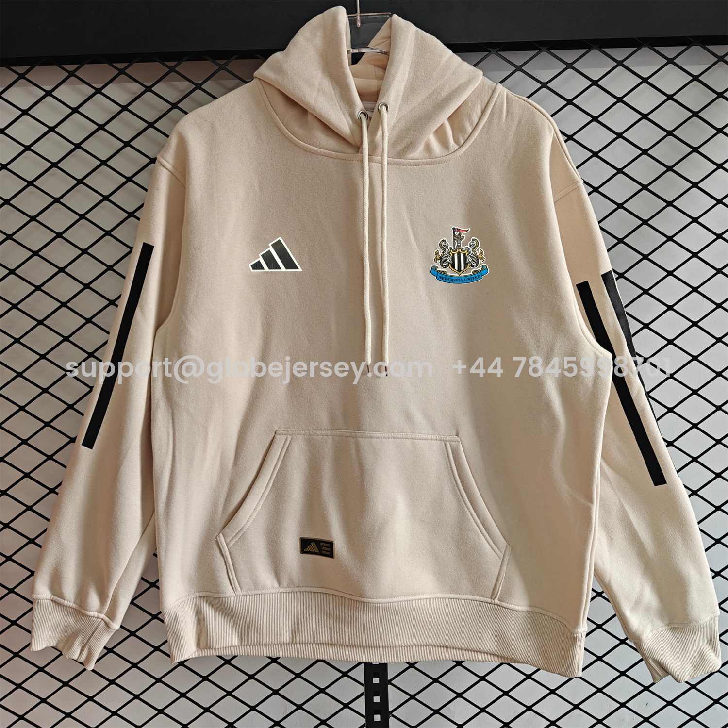 AlphaJersey-Newcastle United 25-26 Home Unisex Pullover Hoodie