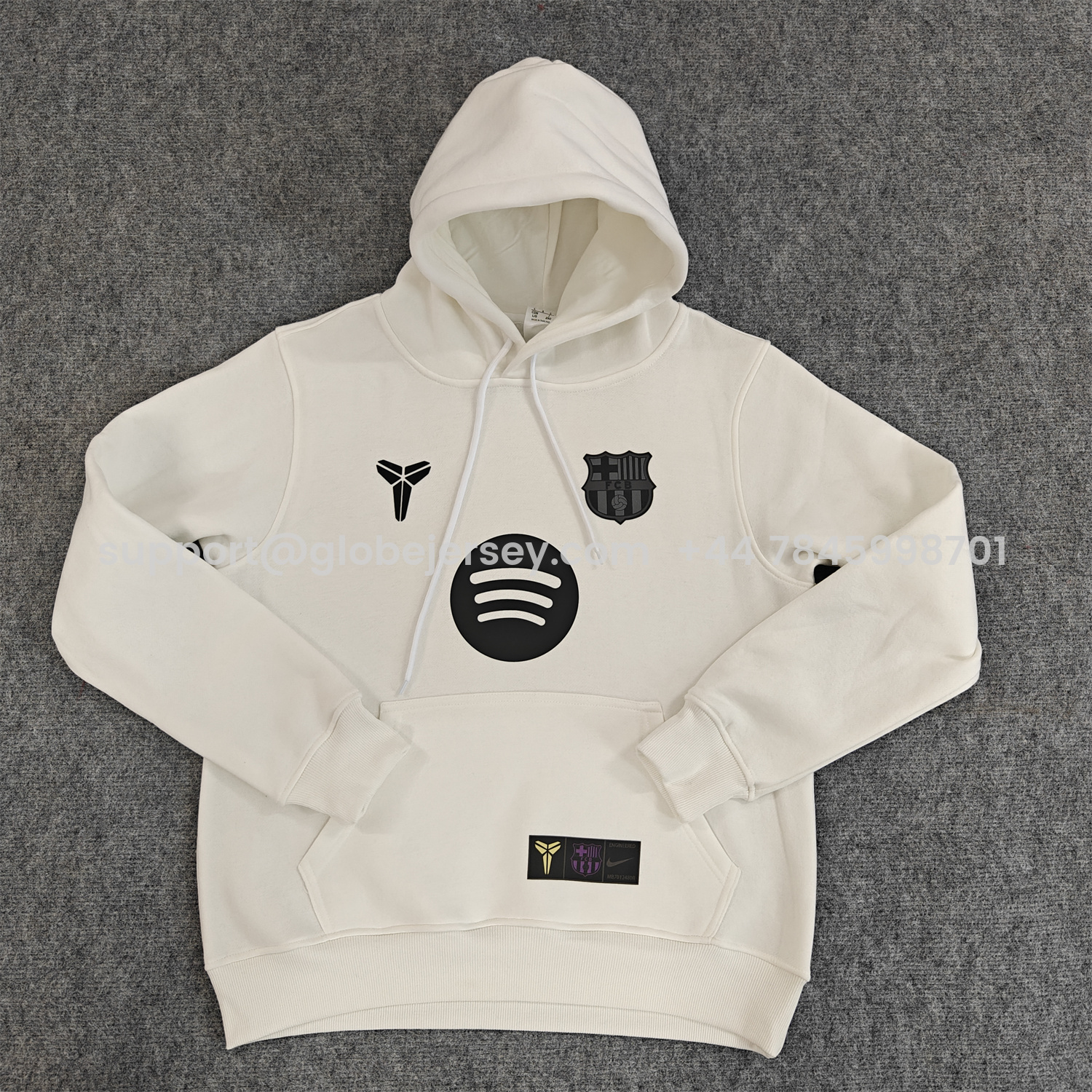 AlphaJersey-Barcelona 25-26 KB Logo Unisex Pullover Hoodie