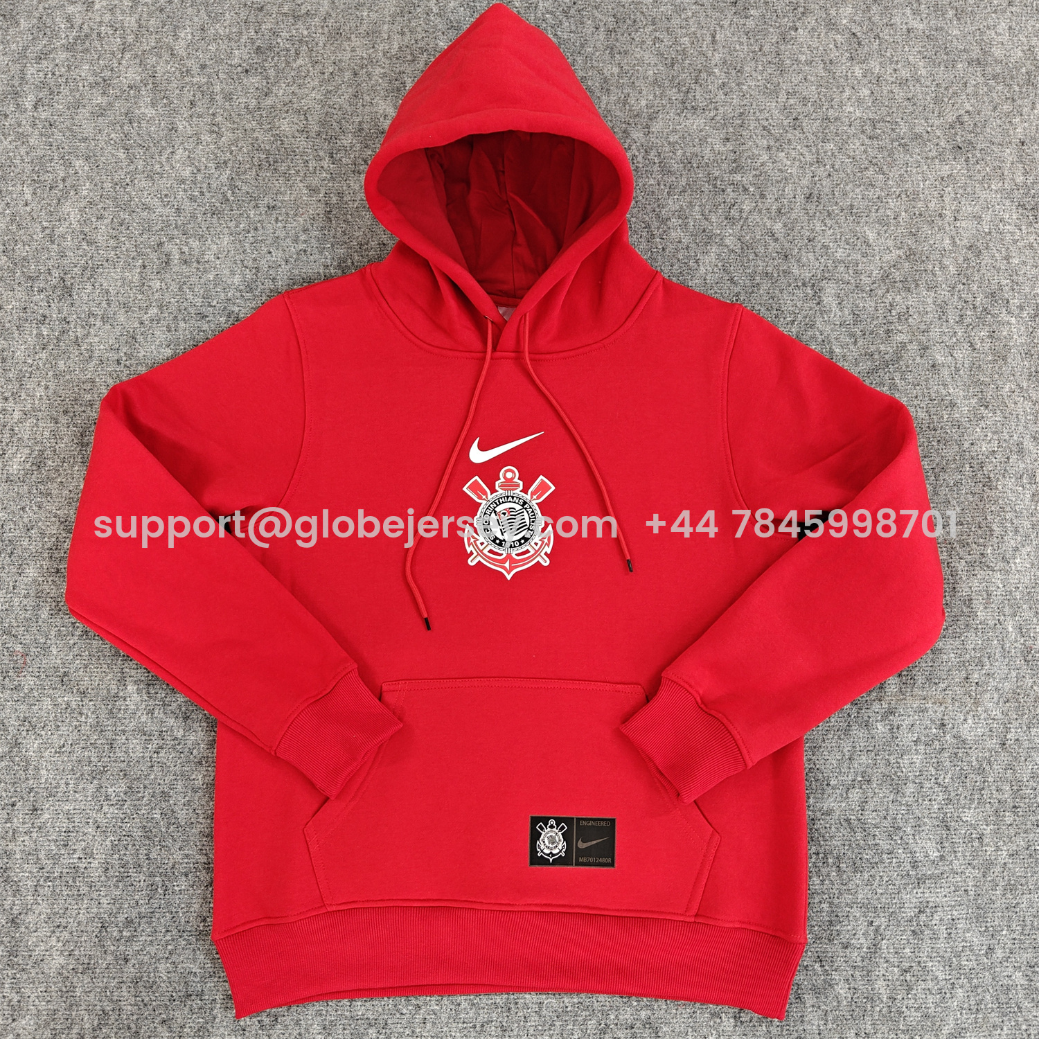 AlphaJersey-Corinthians 25-26 Home Unisex Pullover Hoodie