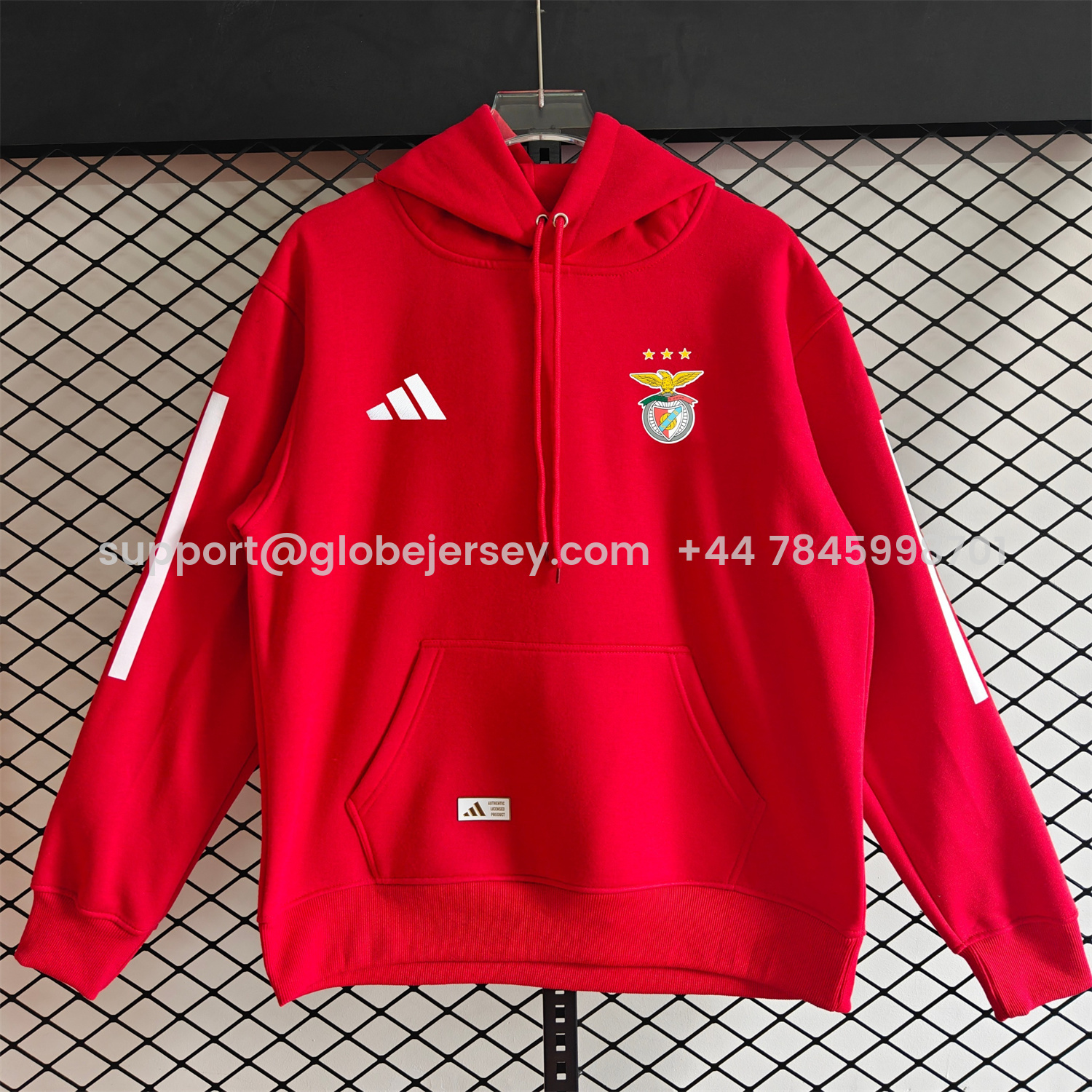 AlphaJersey-Benfica 25-26 Home Unisex Pullover Hoodie