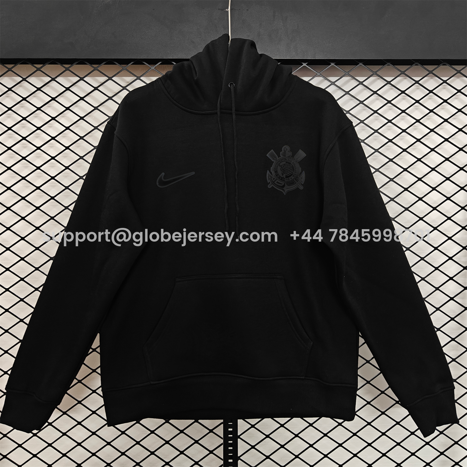 AlphaJersey-Corinthians 25-26 Originals Terrace Black Icon Unisex Pullover Hoodie