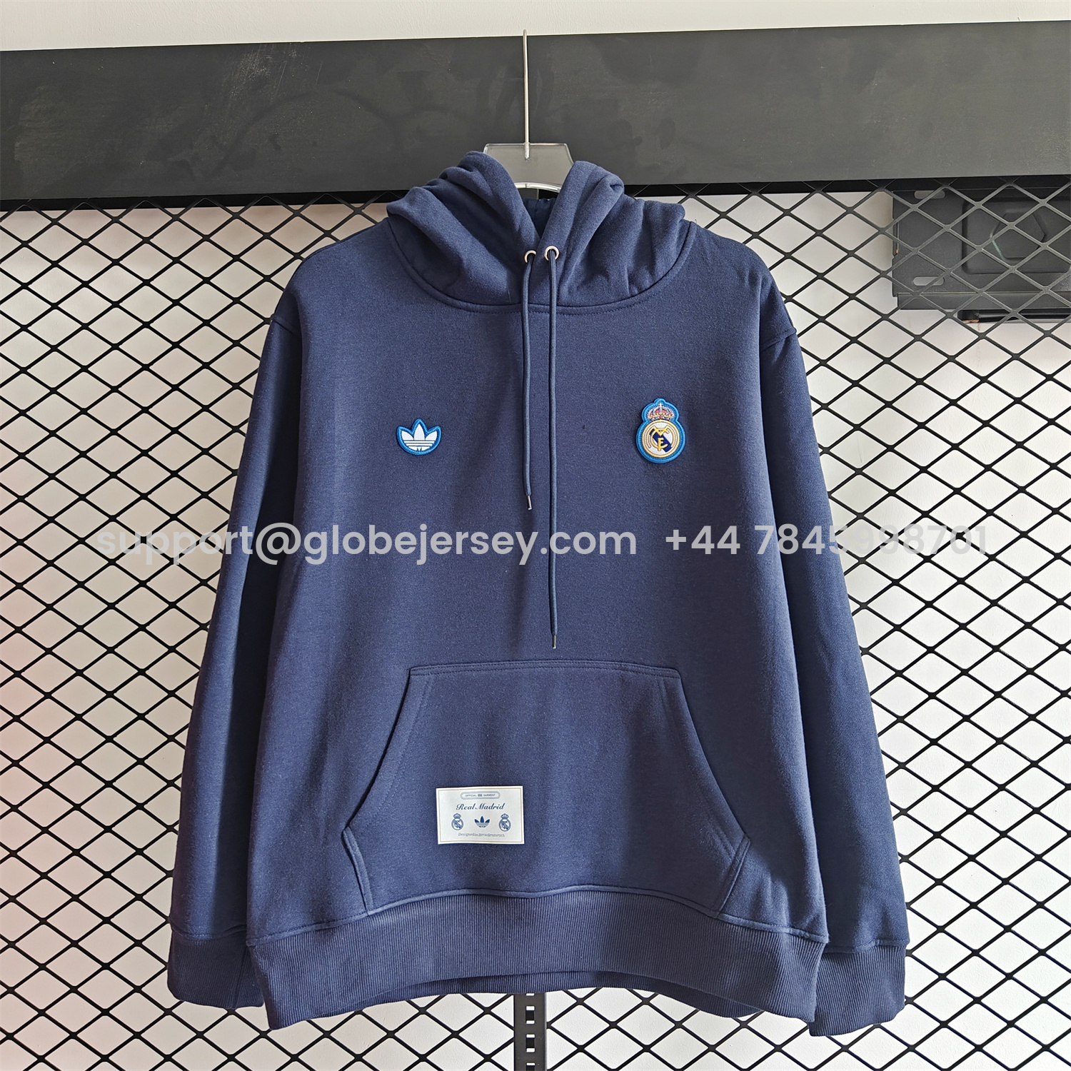 AlphaJersey-Real Madrid 25-26 Originals Terrace Icon Unisex Pullover Hoodie