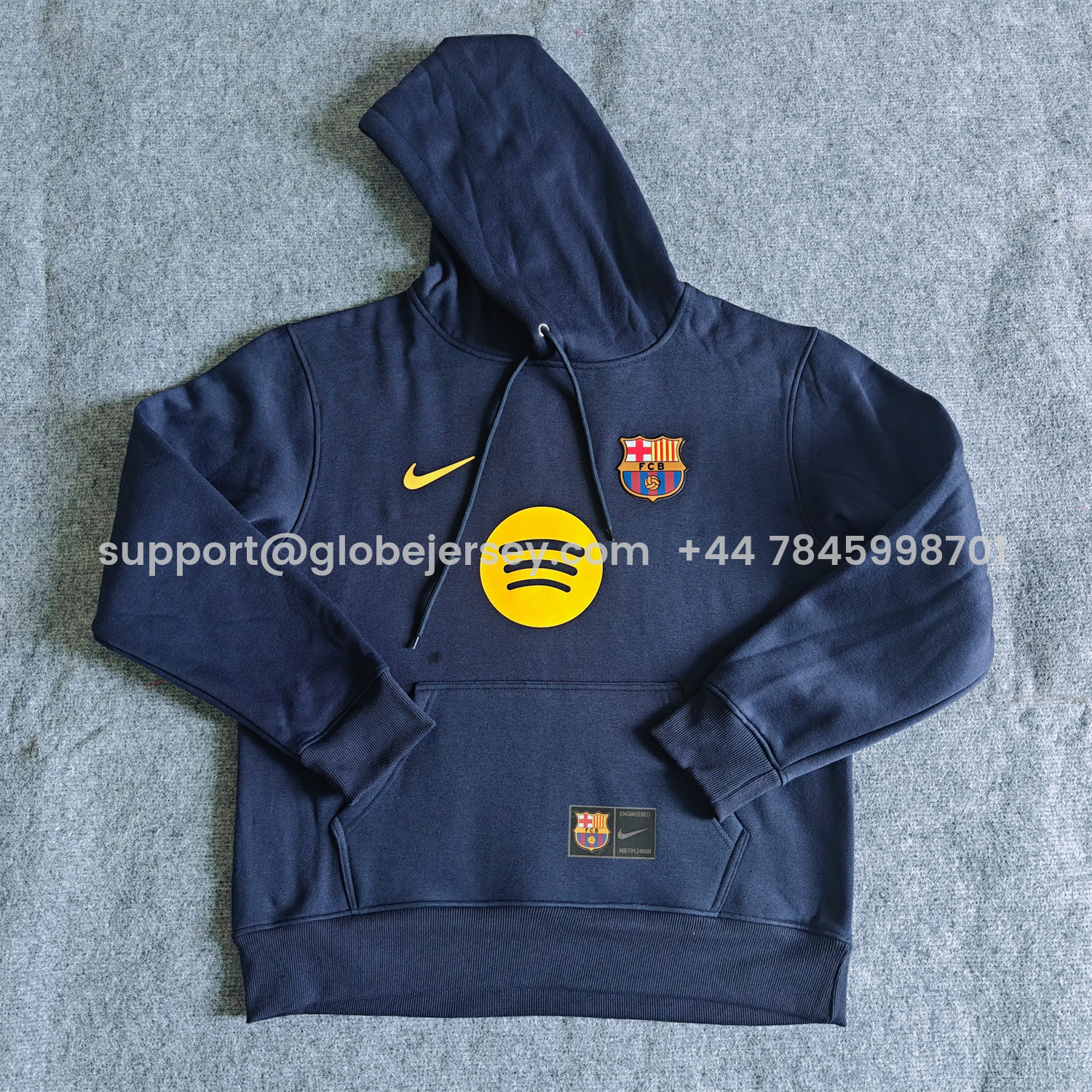AlphaJersey-Barcelona 25-26 Big Logo Unisex Pullover Hoodie