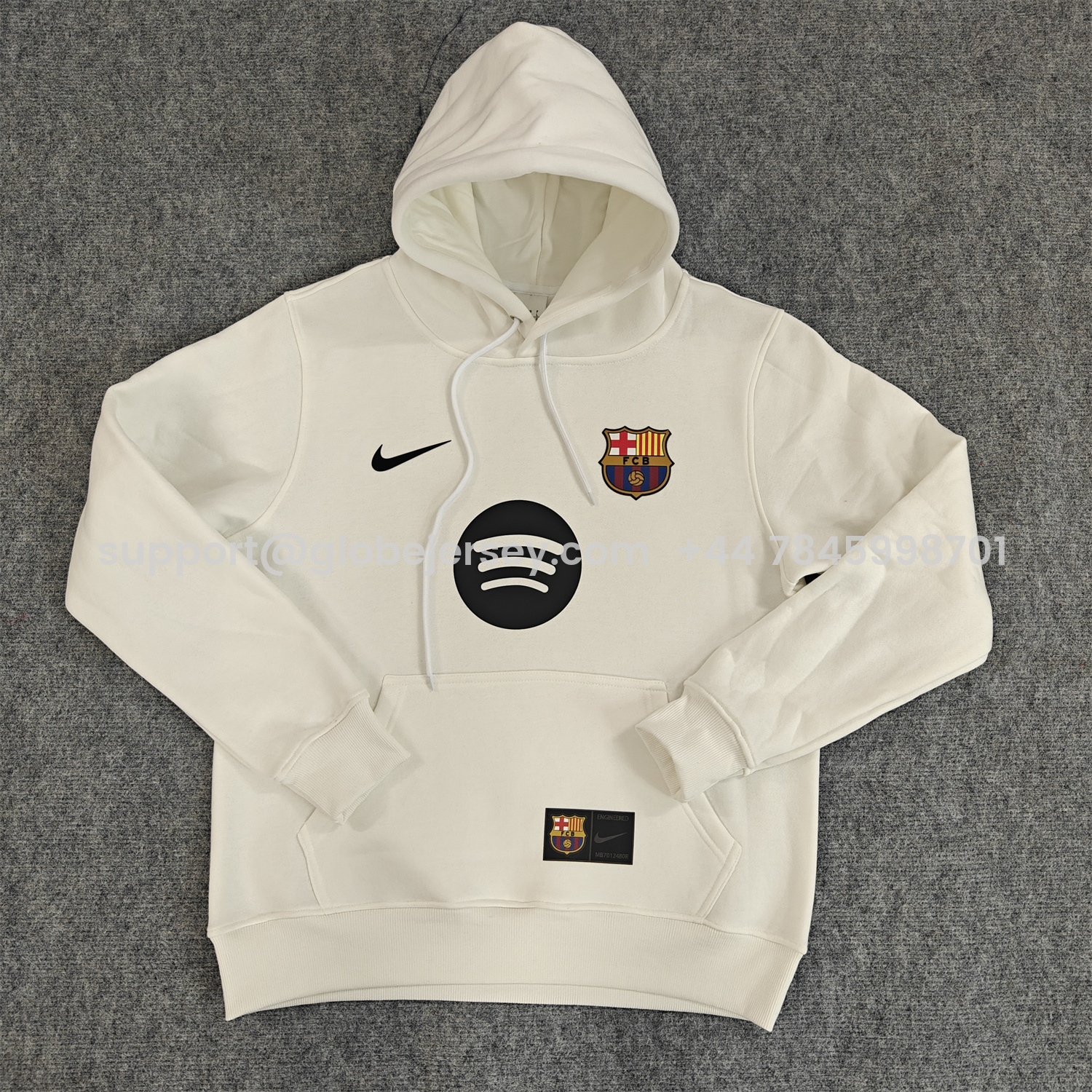 AlphaJersey-Barcelona 25-26 Big Logo Unisex Pullover Hoodie