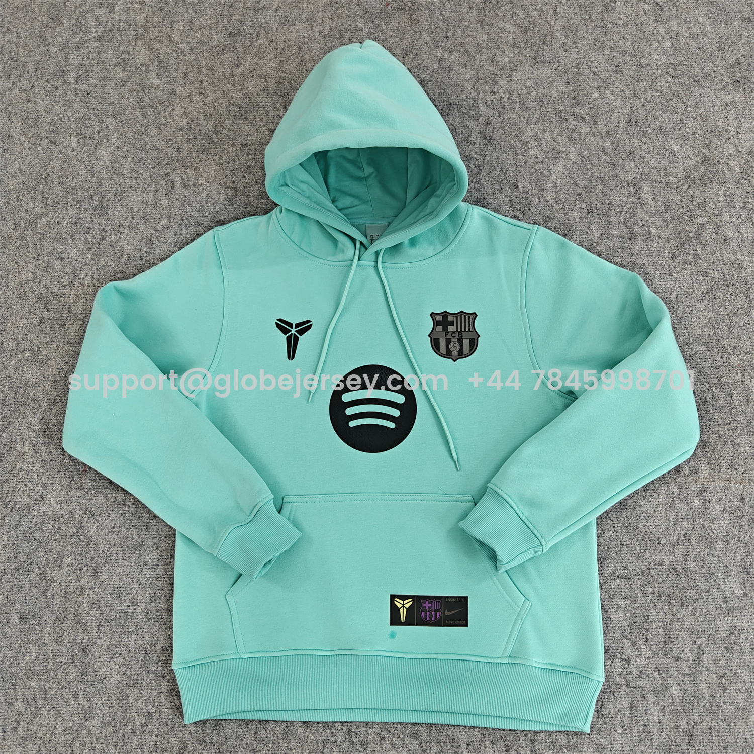 AlphaJersey-Barcelona 25-26 KB Logo Unisex Pullover Hoodie