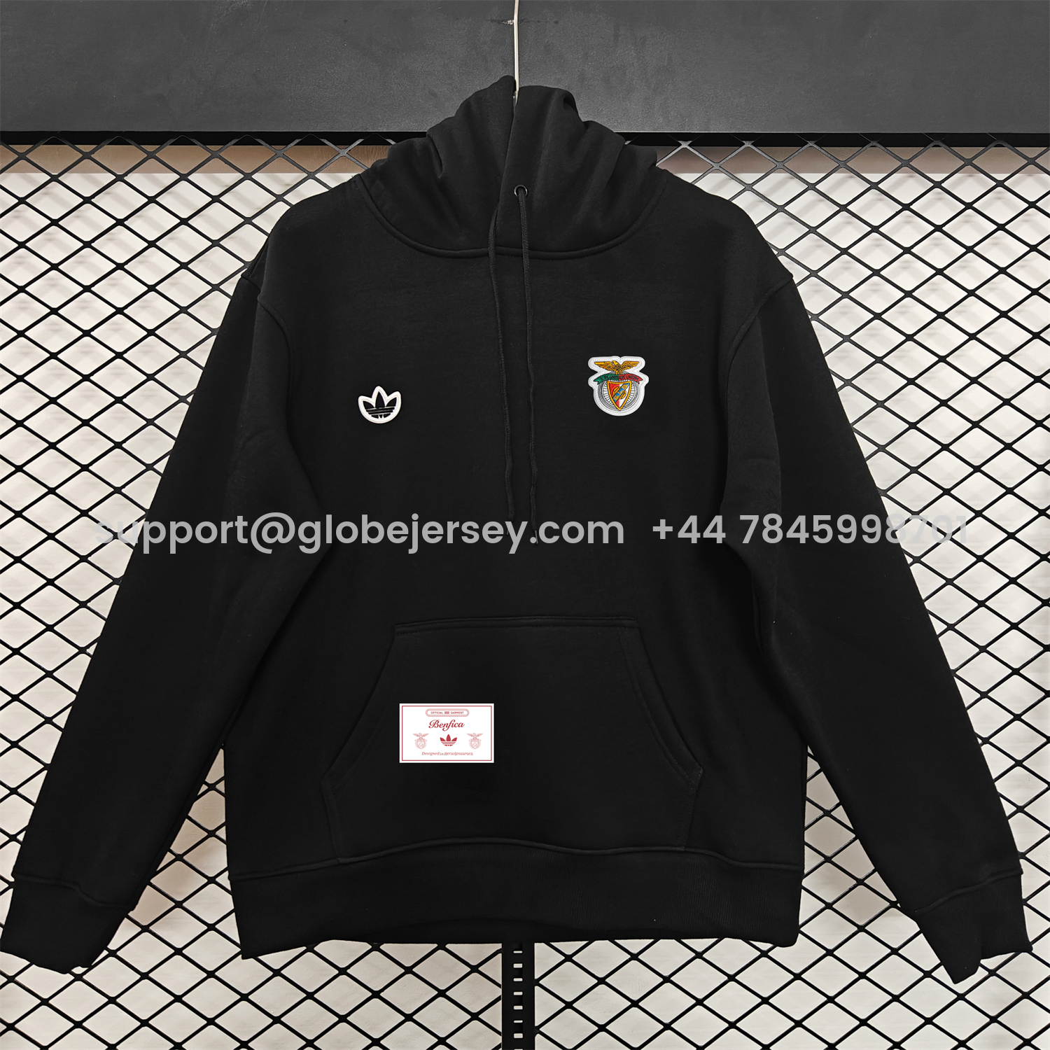 AlphaJersey-Benfica 25-26 Originals Terrace Icon Unisex Pullover Hoodie