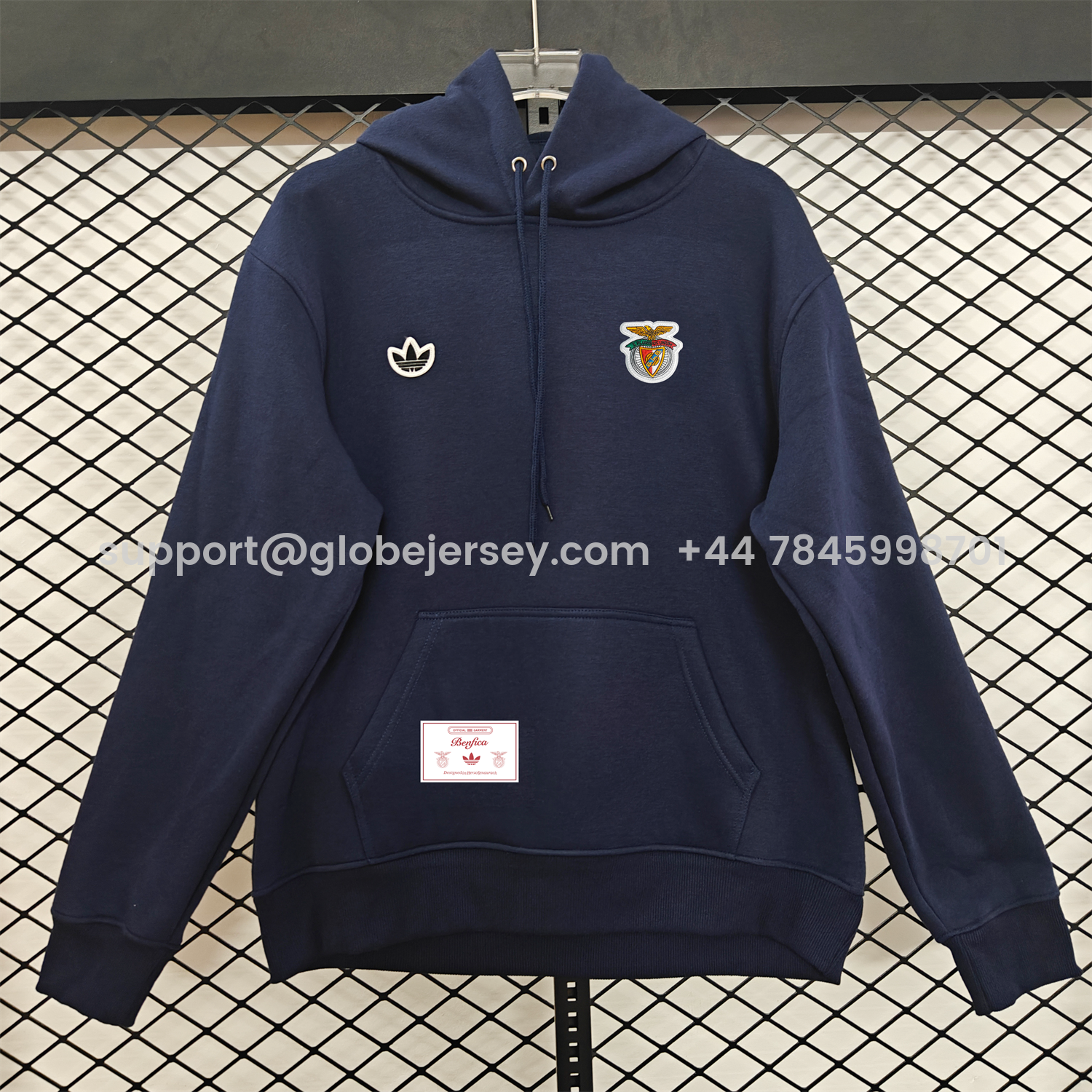 AlphaJersey-Benfica 25-26 Originals Terrace Icon Unisex Pullover Hoodie