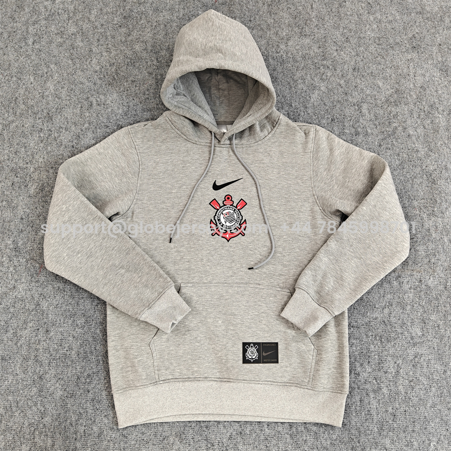 AlphaJersey-Corinthians 25-26 Home Unisex Pullover Hoodie