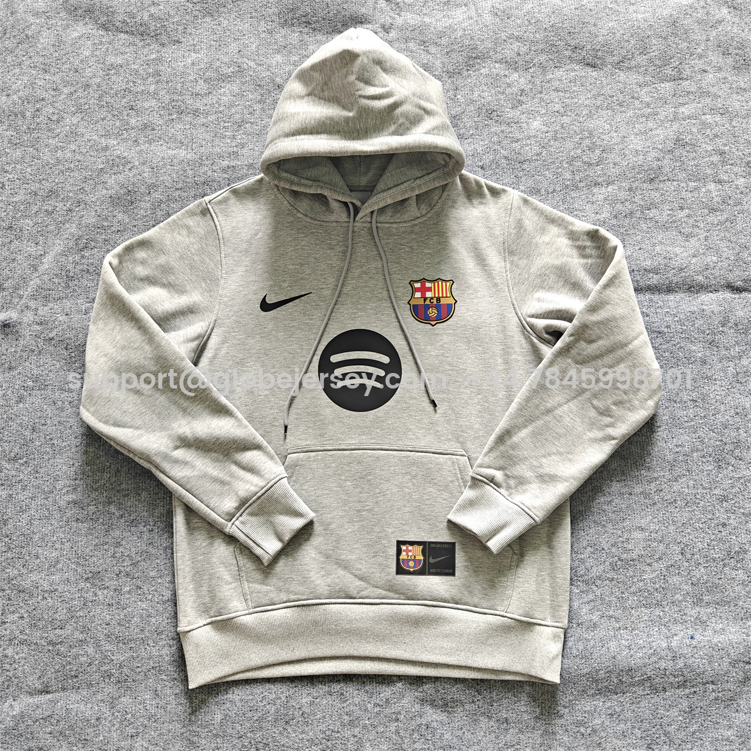 AlphaJersey-Barcelona 25-26 Big Logo Unisex Pullover Hoodie