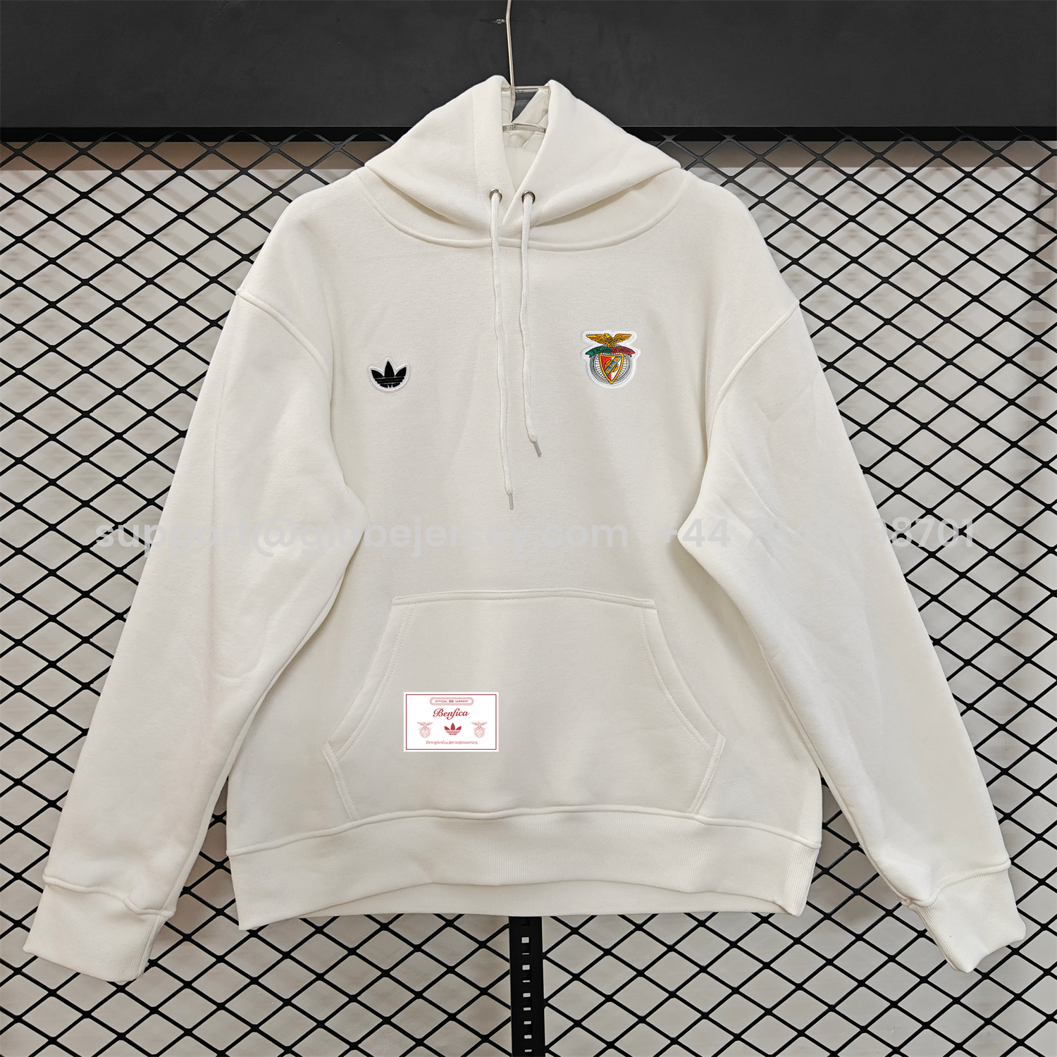 AlphaJersey-Benfica 25-26 Originals Terrace Icon Unisex Pullover Hoodie