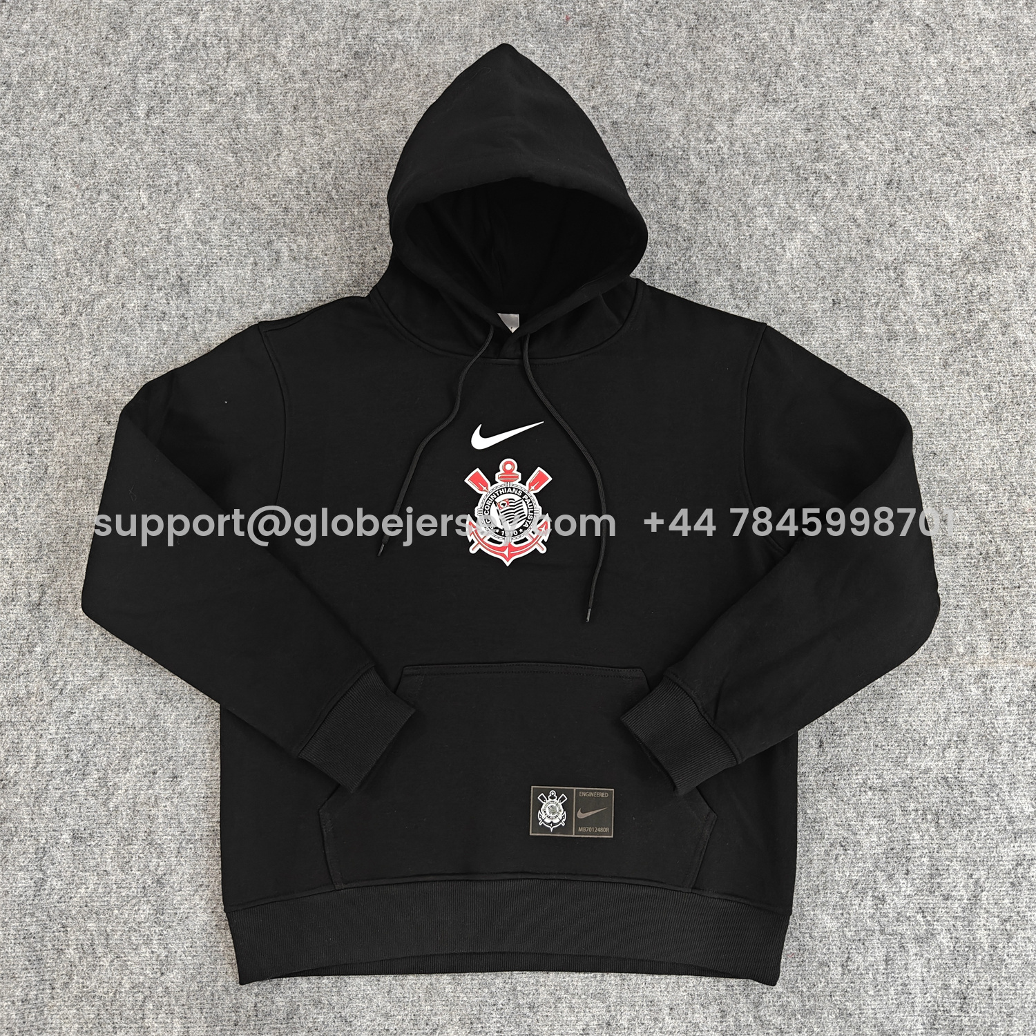 AlphaJersey-Corinthians 25-26 Home Unisex Pullover Hoodie