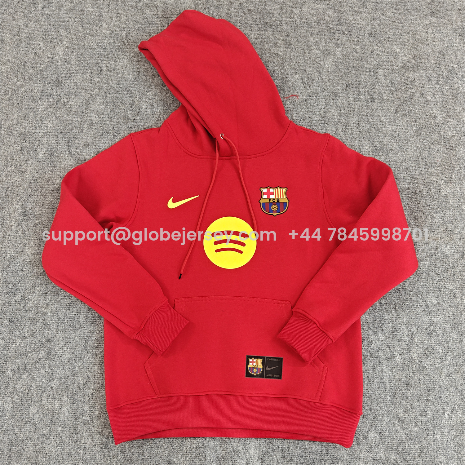 AlphaJersey-Barcelona 25-26 Big Logo Unisex Pullover Hoodie