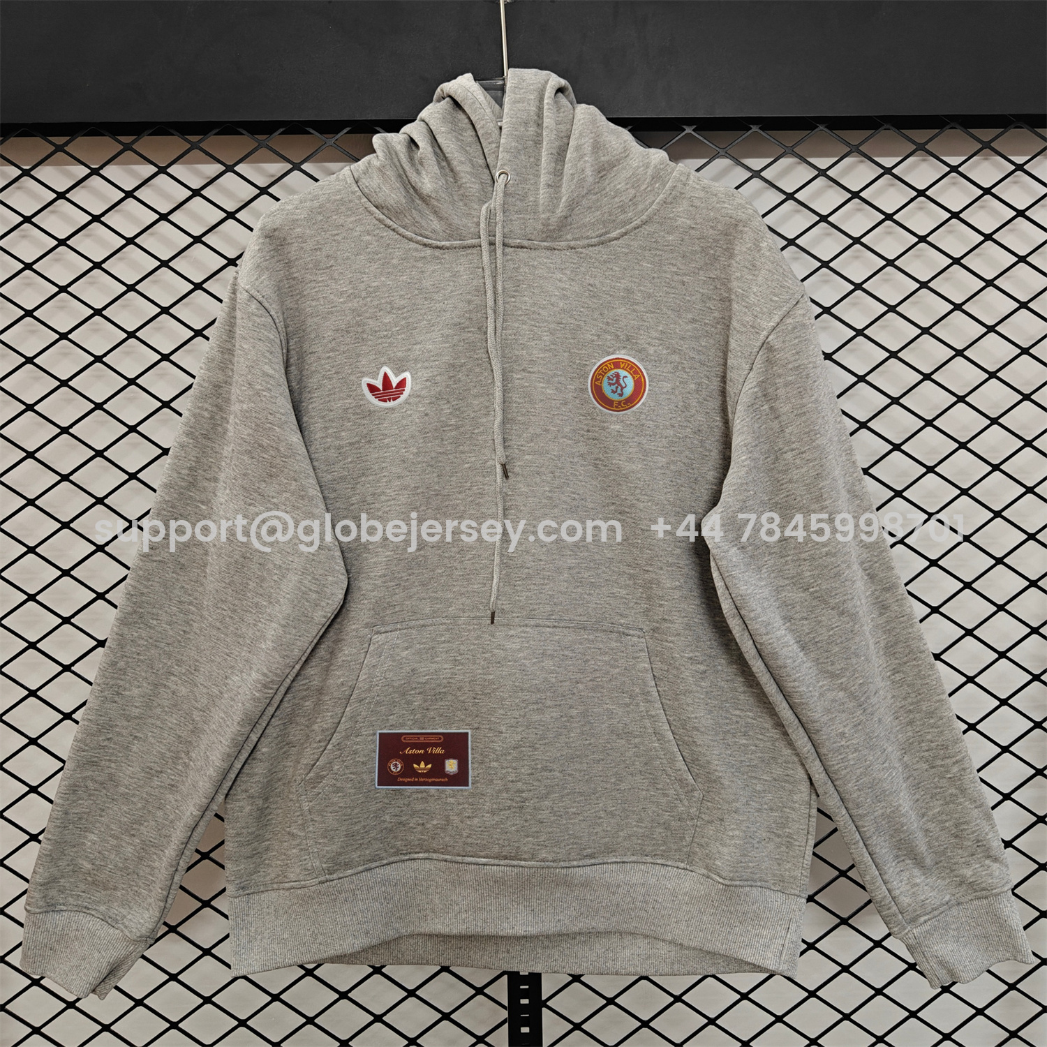 AlphaJersey-Aston Villa 25-26 Originals Terrace Icon Unisex Pullover Hoodie