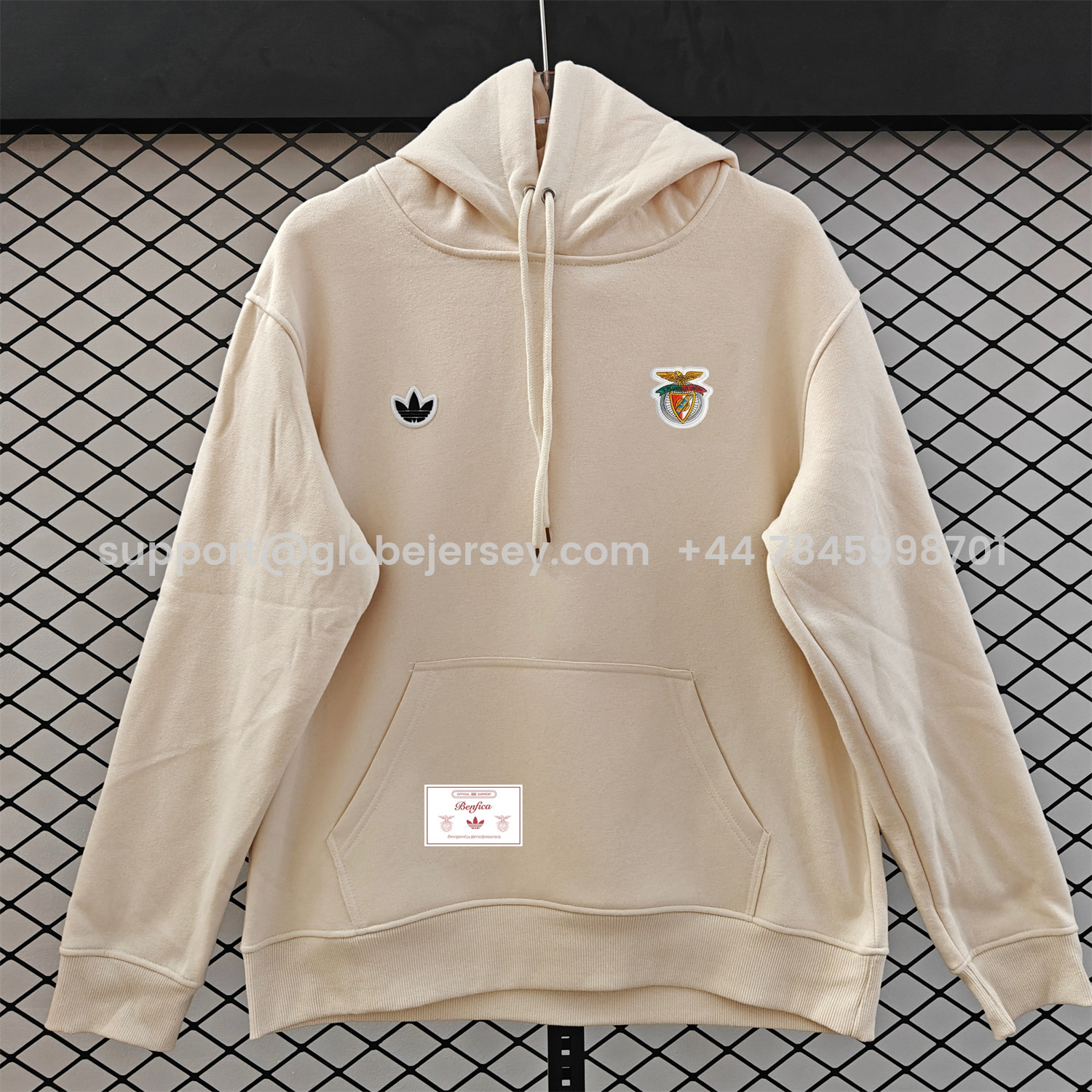 AlphaJersey-Benfica 25-26 Originals Terrace Icon Unisex Pullover Hoodie
