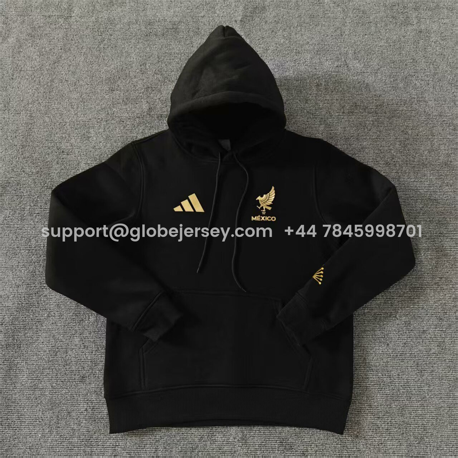 AlphaJersey-Mexico 2025 Gold Cup Black Special Edition Unisex Pullover Hoodie