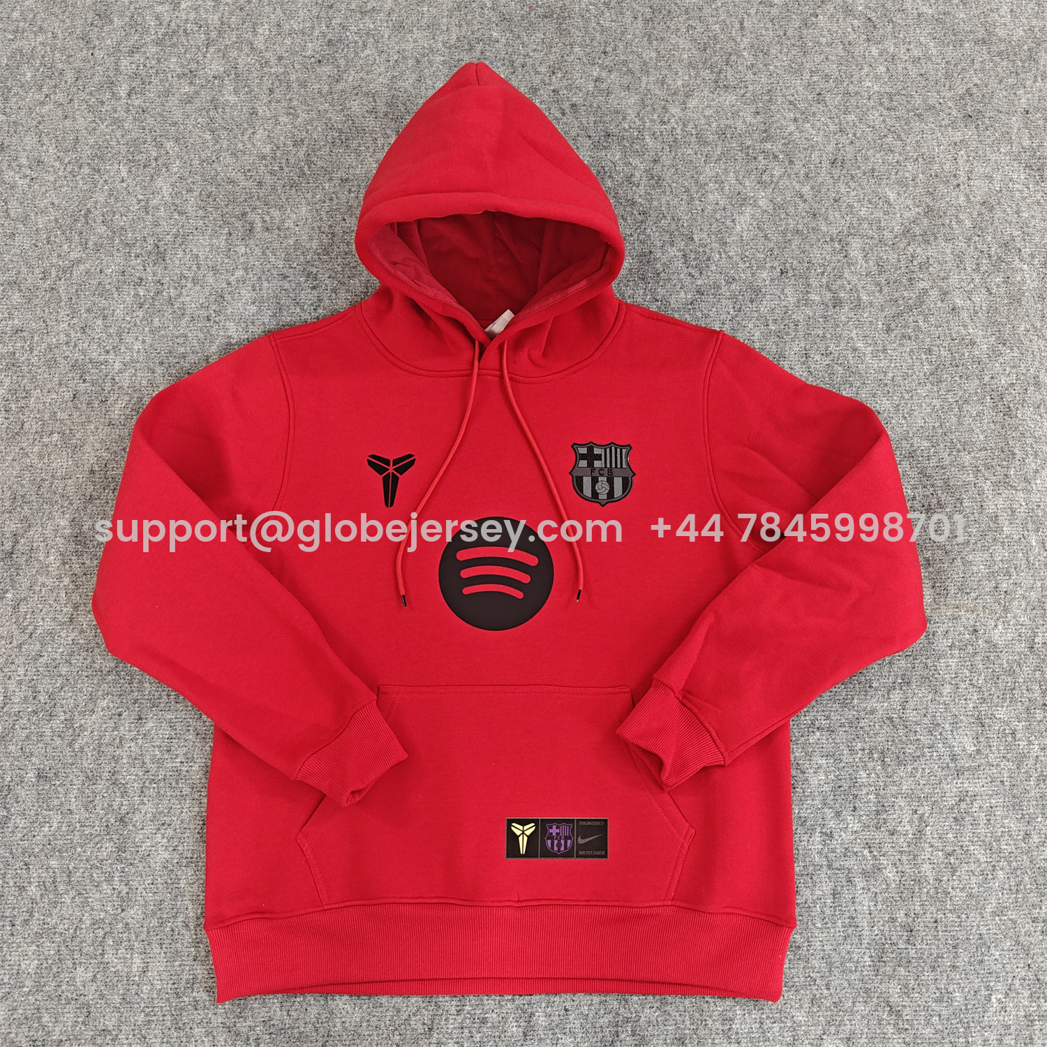 AlphaJersey-Barcelona 25-26 KB Logo Unisex Pullover Hoodie
