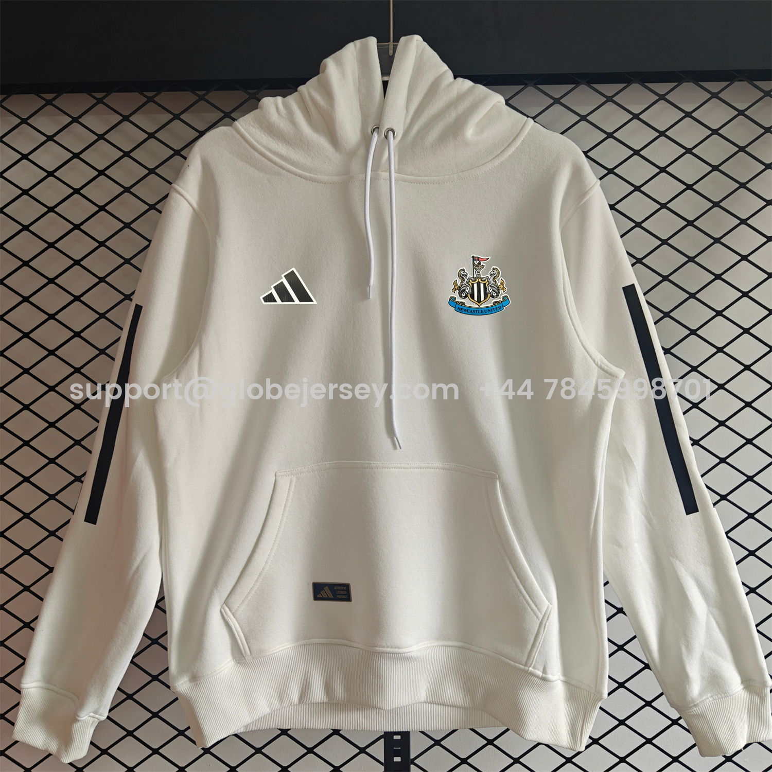 AlphaJersey-Newcastle United 25-26 Home Unisex Pullover Hoodie