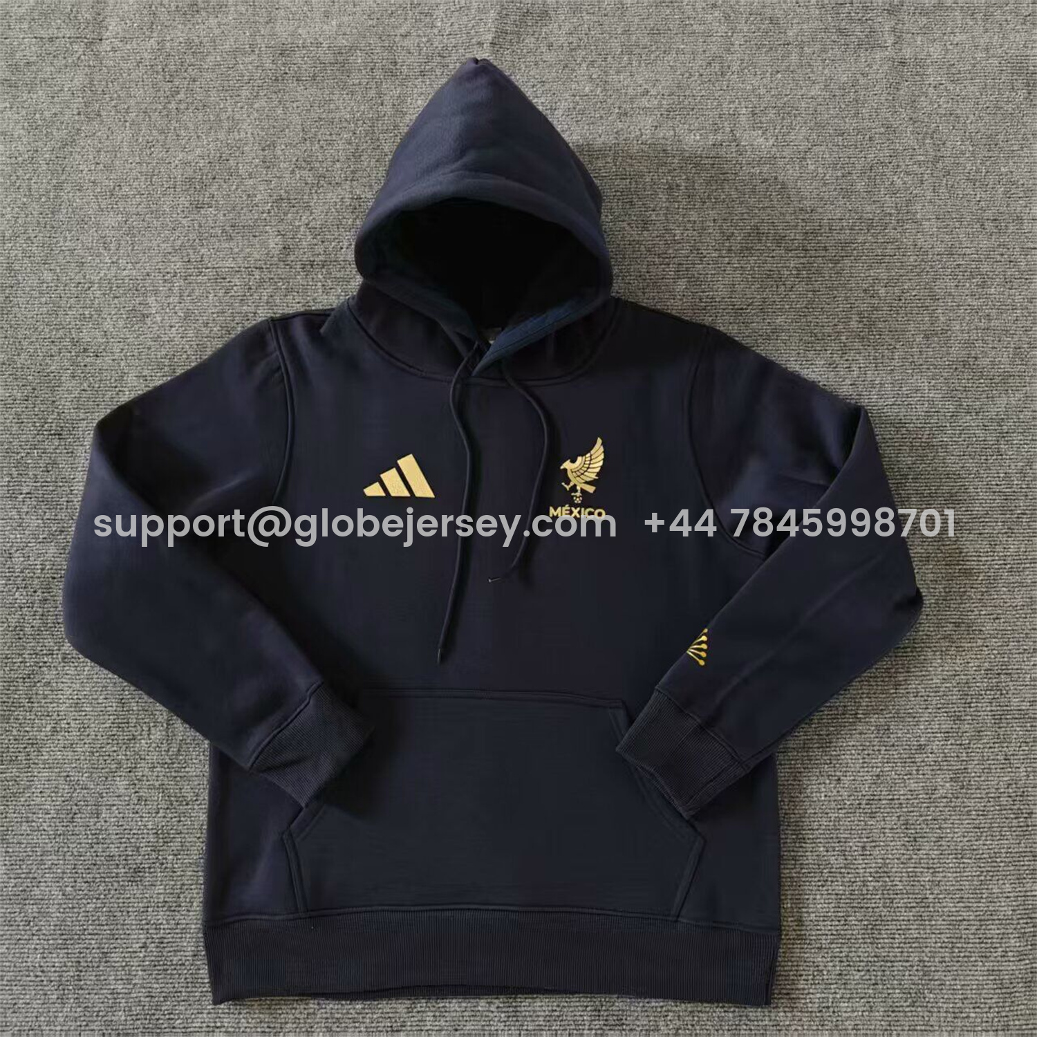 AlphaJersey-Mexico 2025 Gold Cup Black Special Edition Unisex Pullover Hoodie