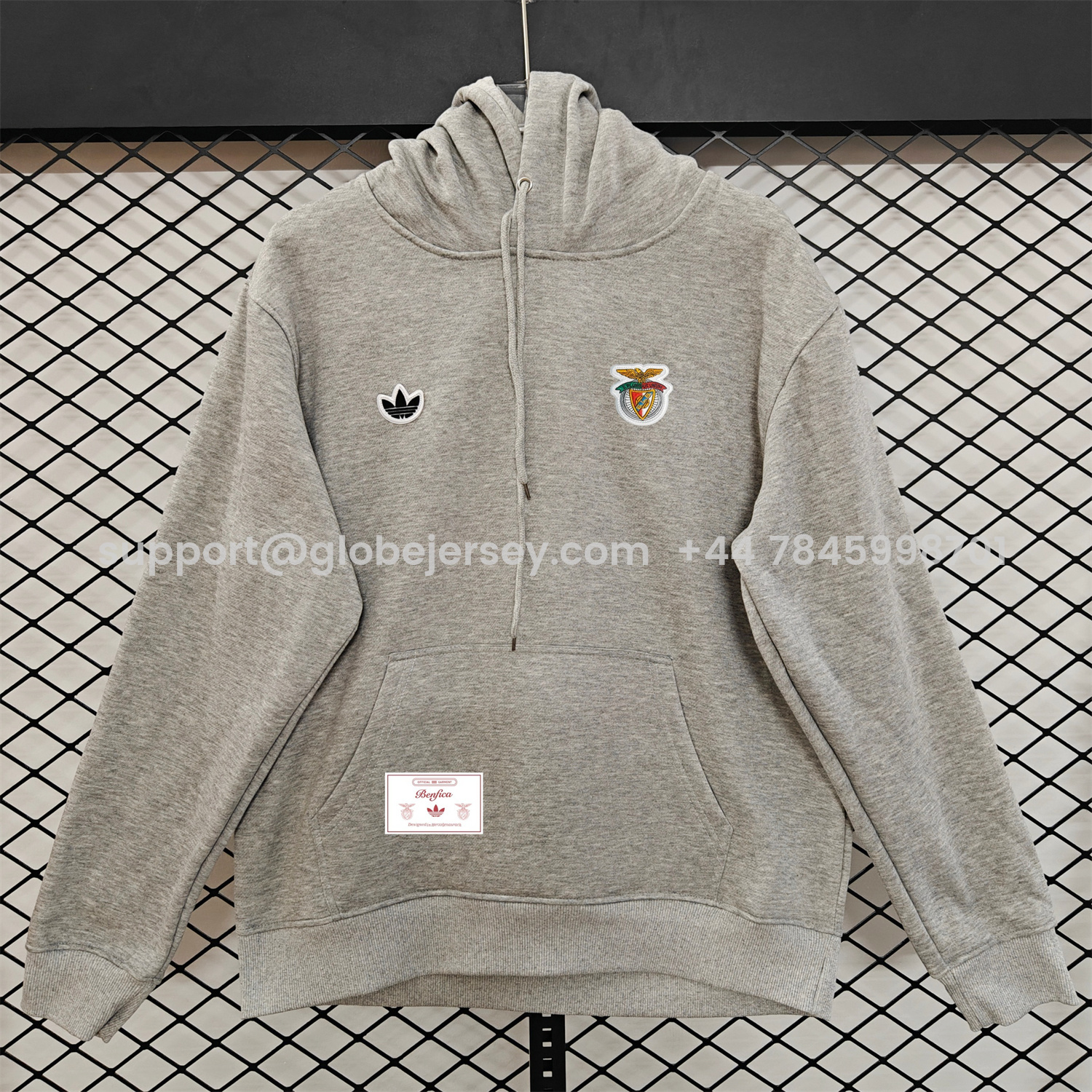 AlphaJersey-Benfica 25-26 Originals Terrace Icon Unisex Pullover Hoodie