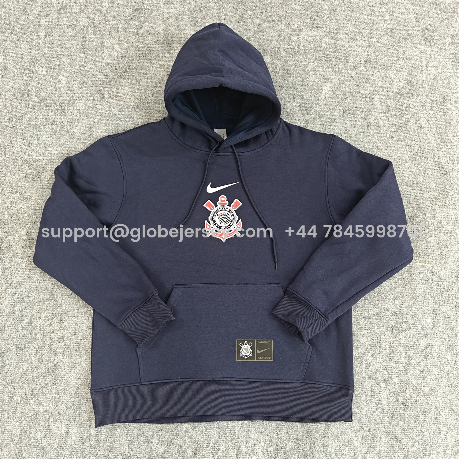 AlphaJersey-Corinthians 25-26 Home Unisex Pullover Hoodie